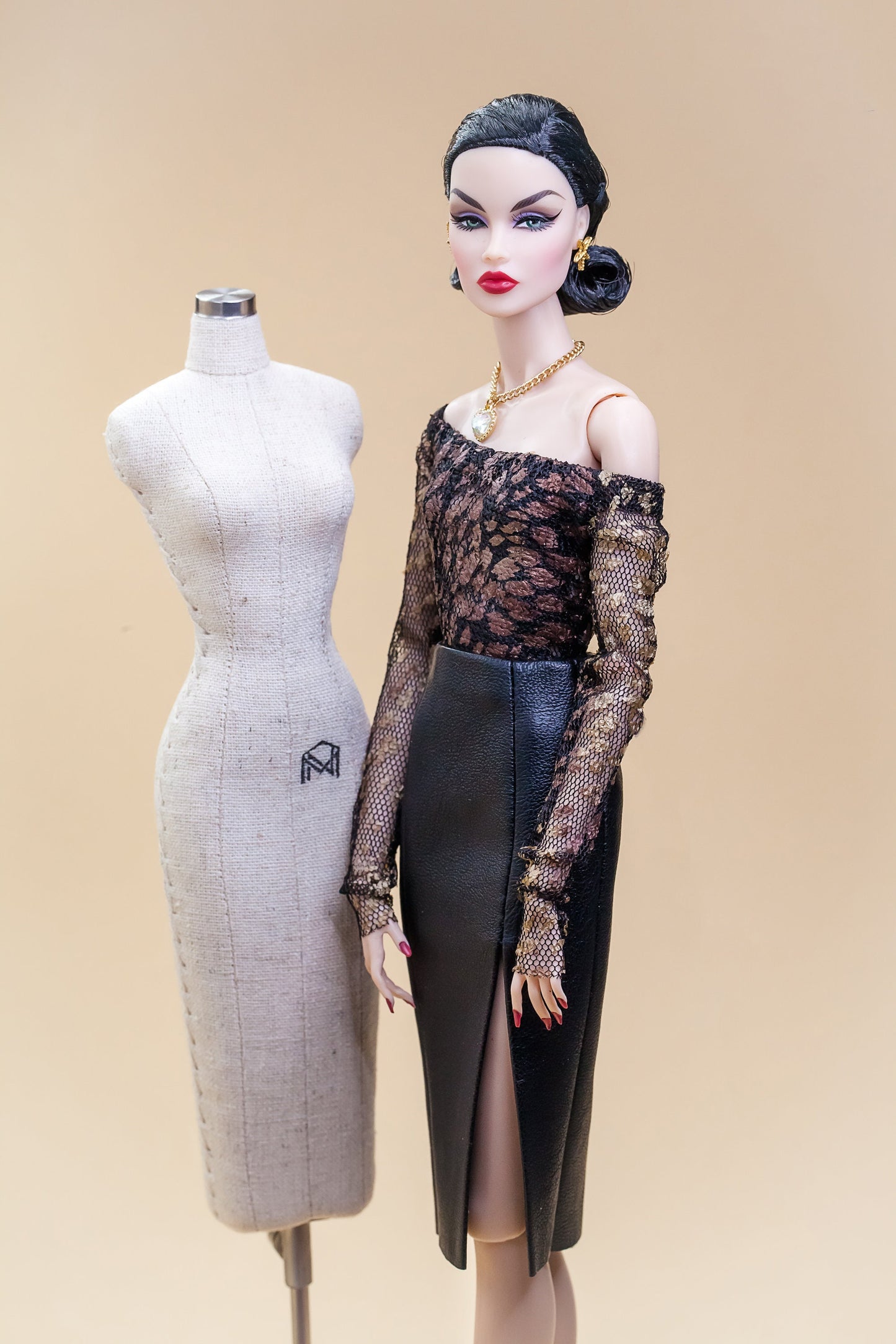 Body off-the-shoulder for Integrity Toys Poppy Parker Fashion Royalty Nu Face fashion dolls