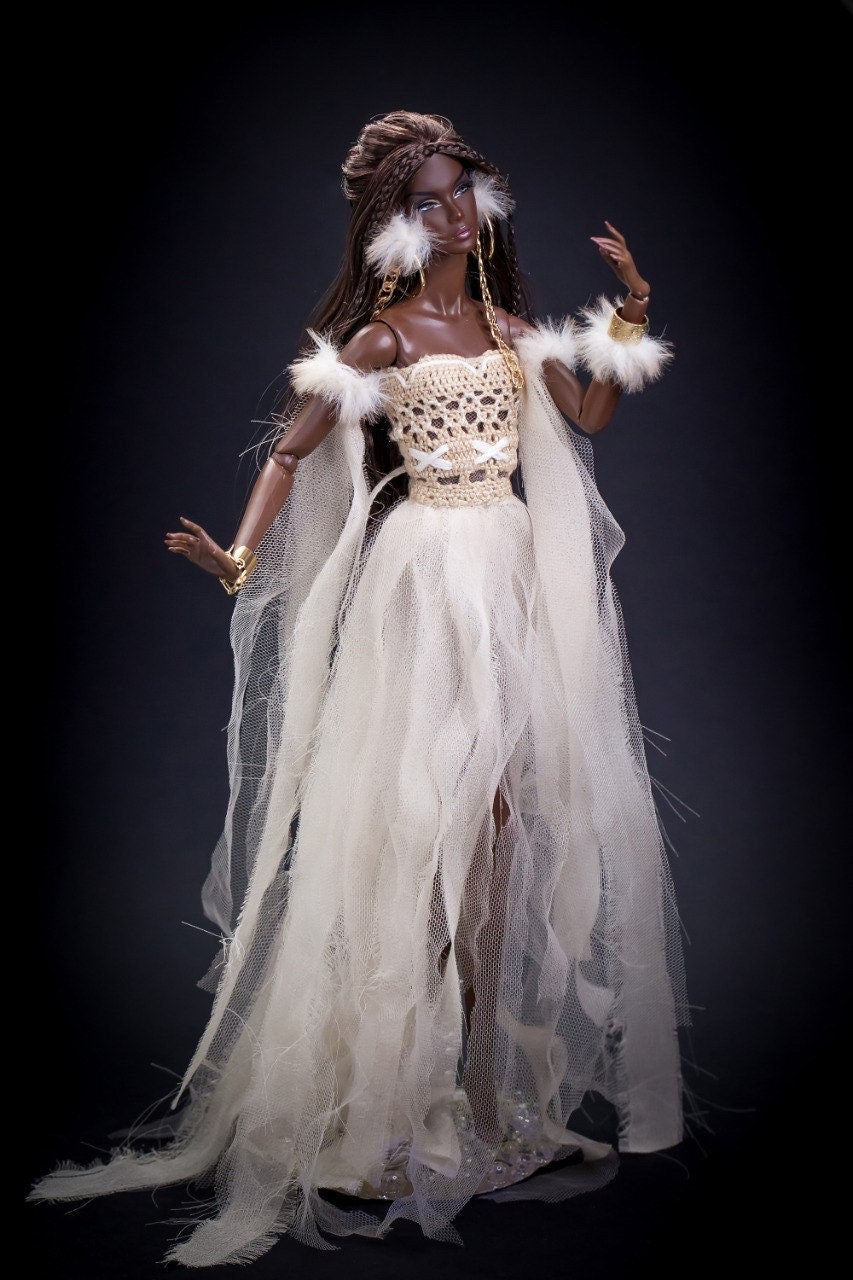 Earth Angel dress for Integrity toys Fashion Royalty Nu Face Poppy Parker dolls.