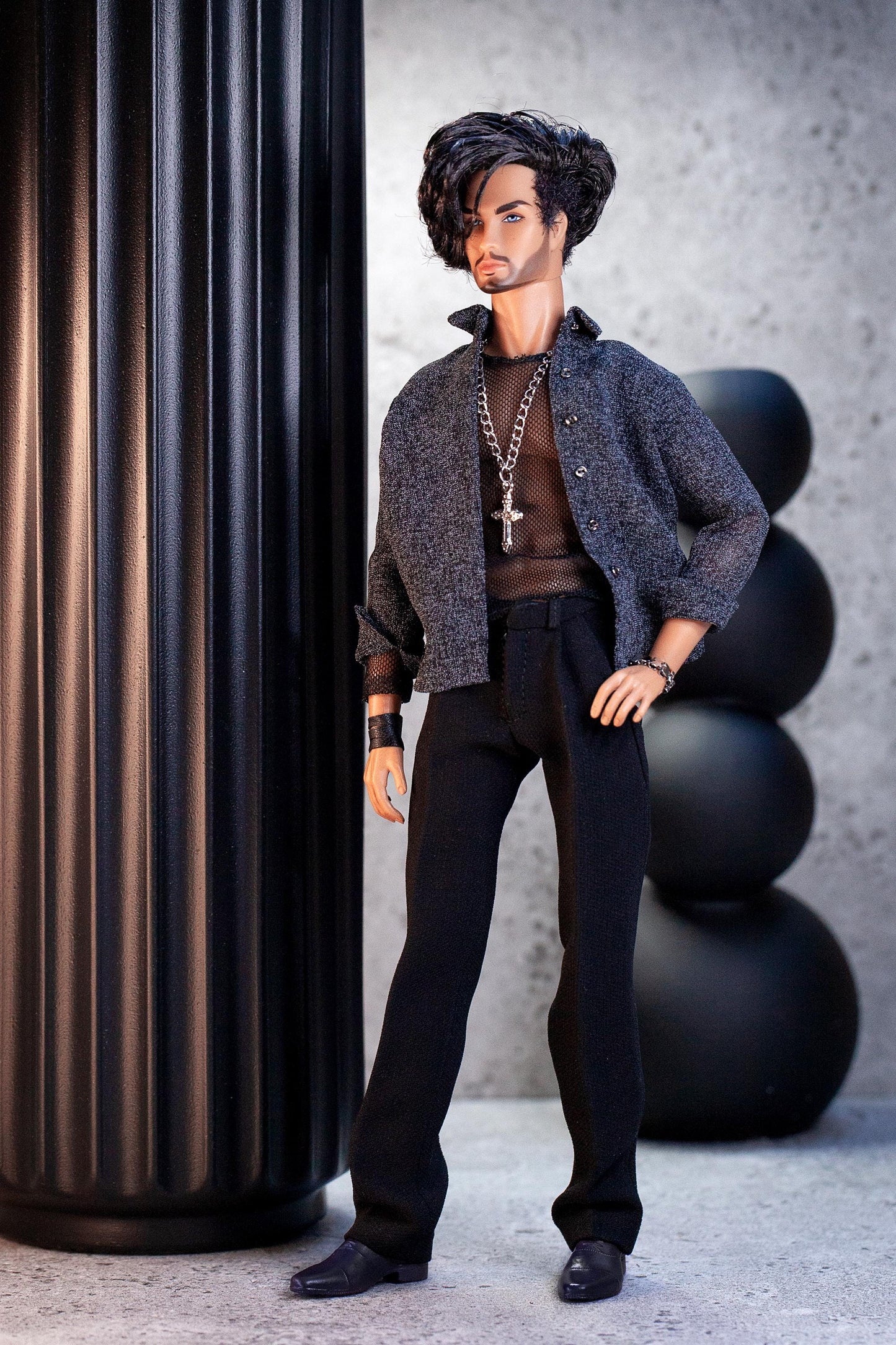 PDF Digital Pattern pleated trousers pants for male FR HOMME doll Integrity toys.