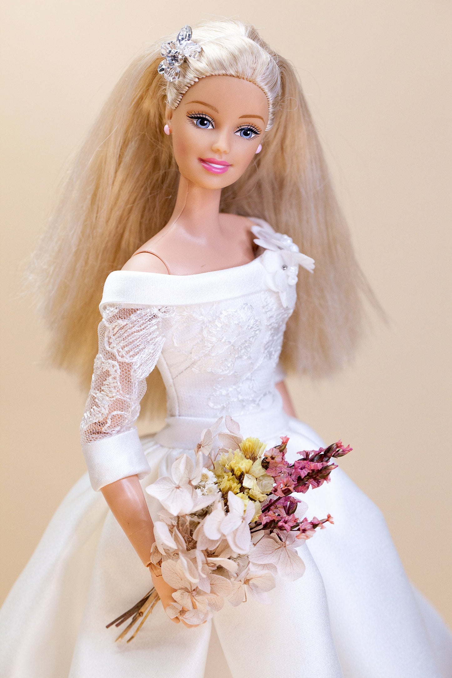 Wedding dress for Integrity toys Fashion Royalty Nu Face Poppy Parker 12 inch fashion dolls.