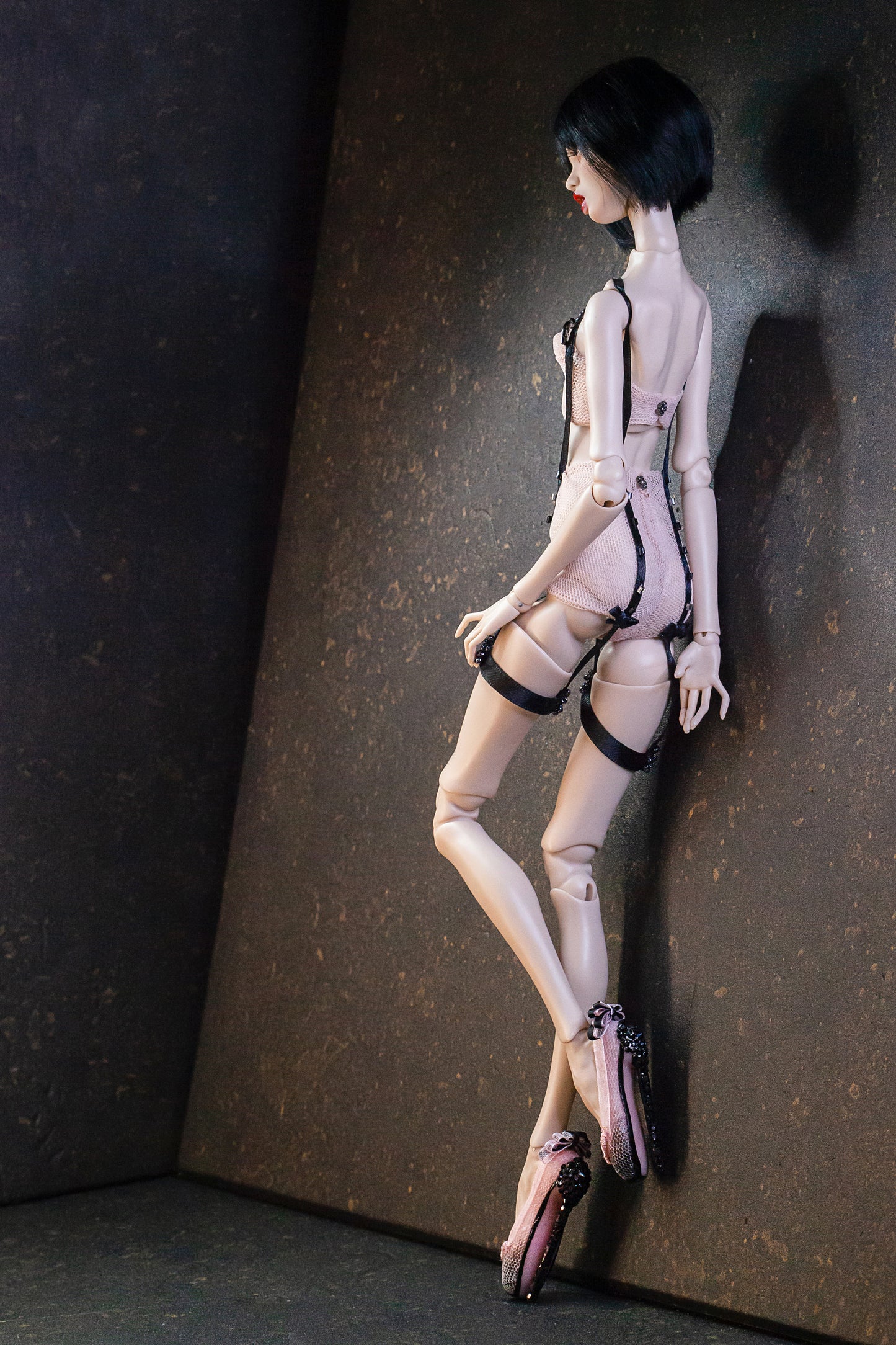 Edle Dessous für Popovy Sisters & Recast Puppen.  Lingerie Corsage mit integriertem Höschen