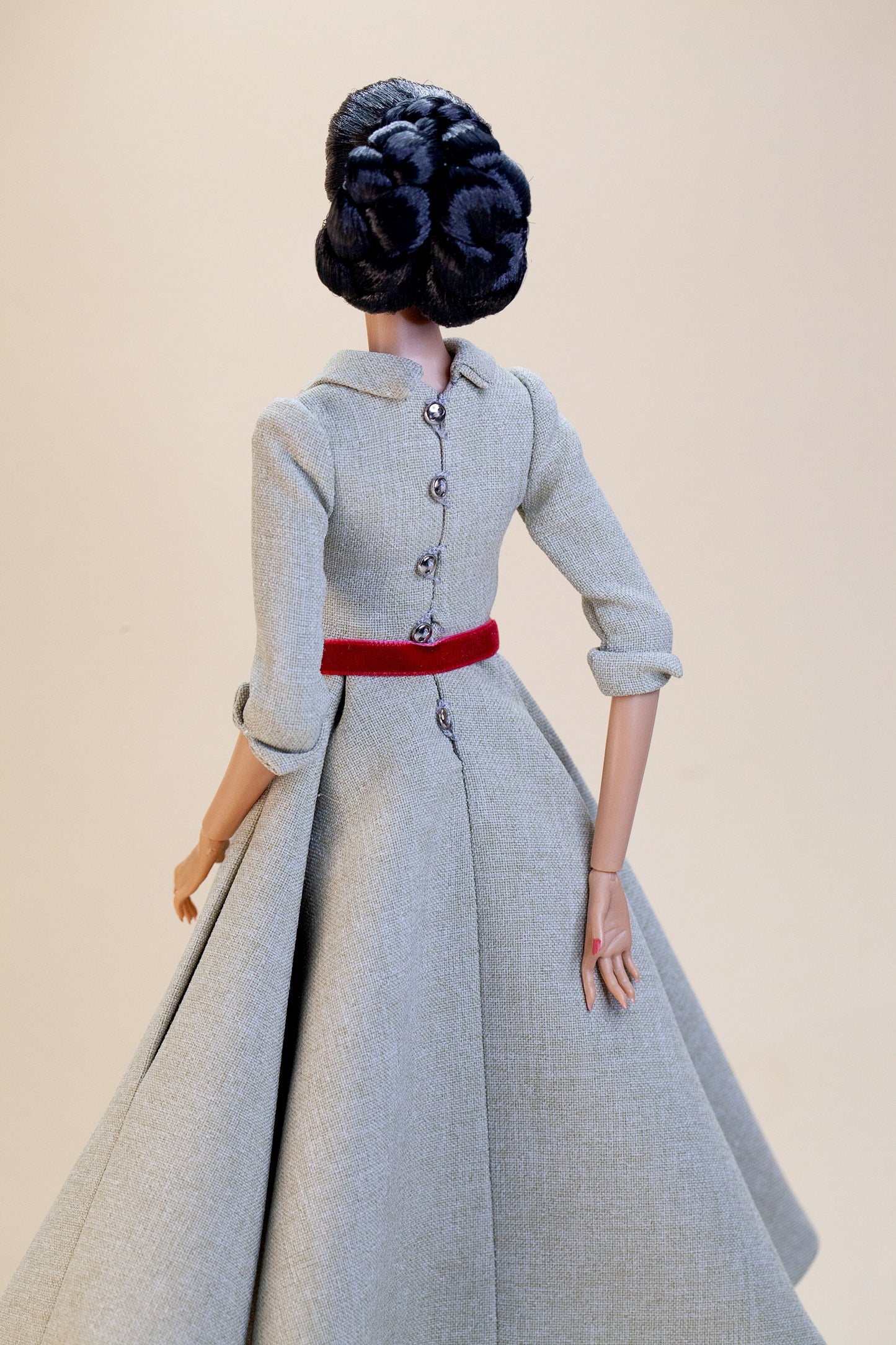 PDF Digital Pattern retro dress for BB &amp; Integrity toys dolls. VIDEO tutorial.