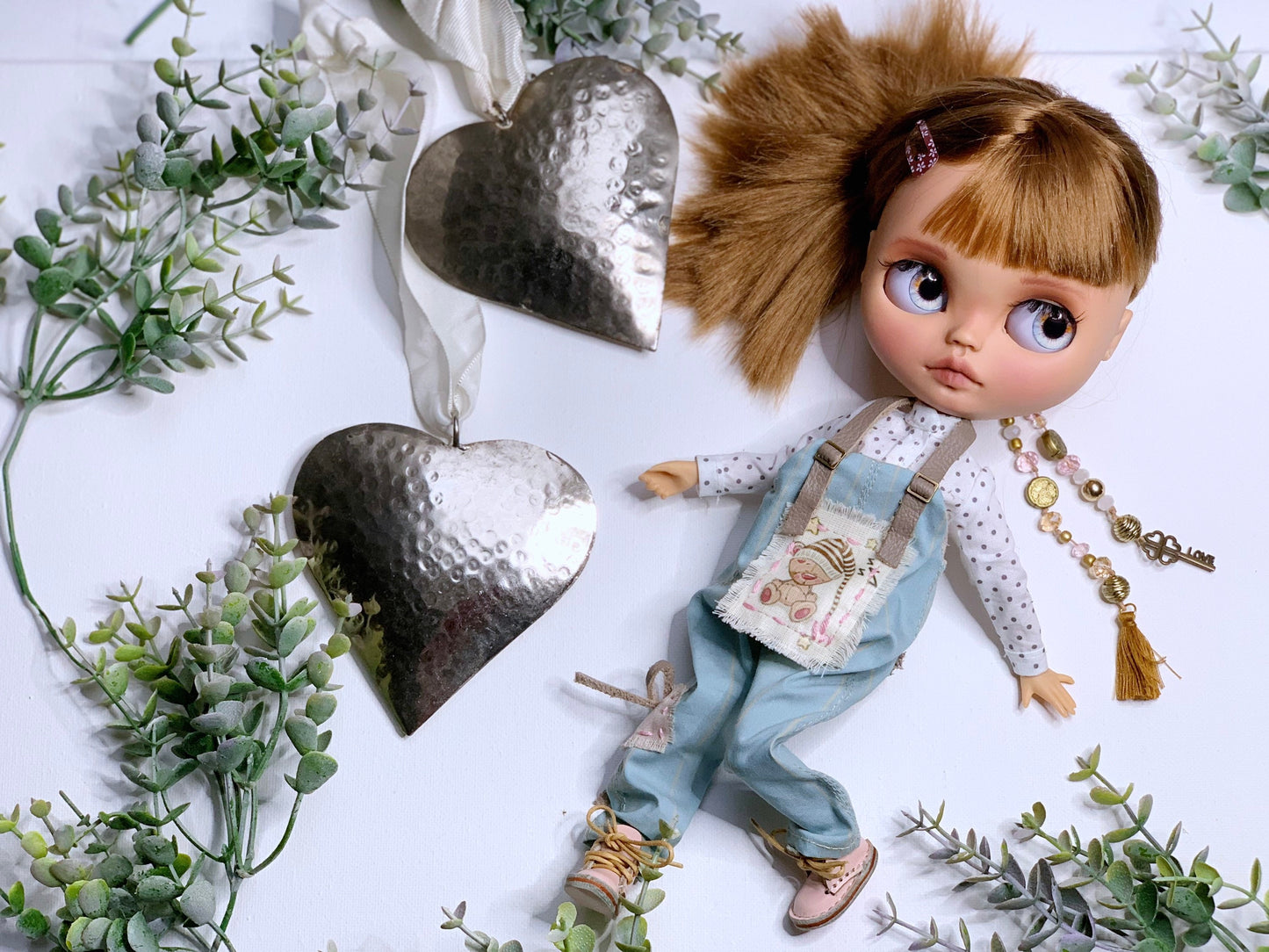 Blythe Doll (OOAK) Doll with medium blonde short hair, brunette 1/6 Custom 30 cm