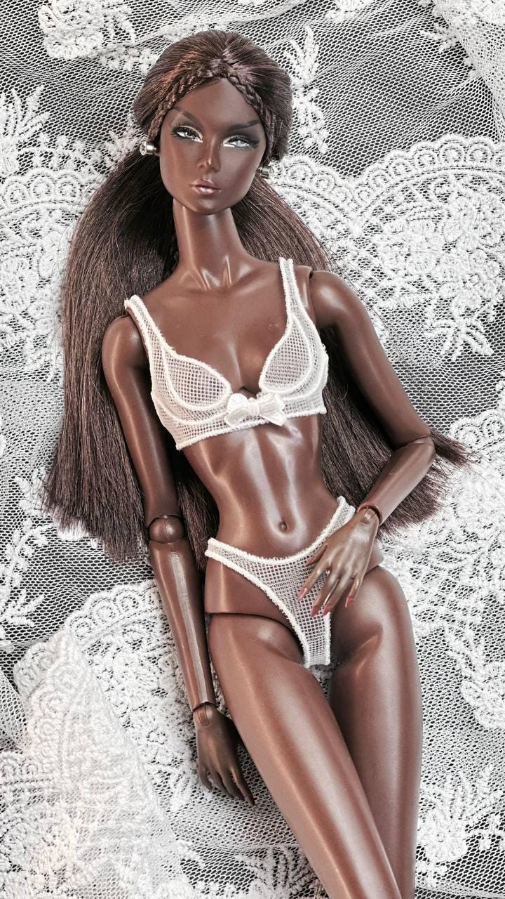 Digital Embroidery &amp; Sewing Pattern – Lingerie for Fashion Royalty, Nu Face Dolls