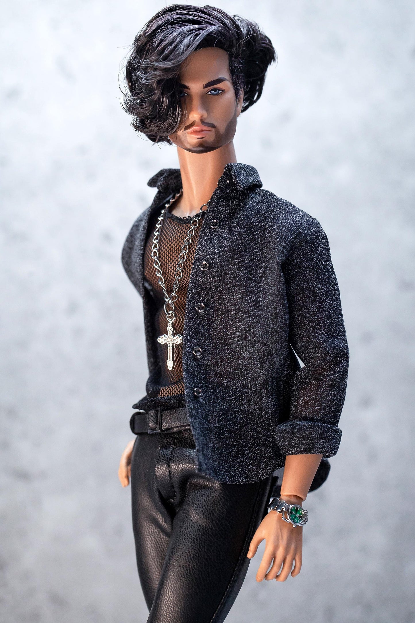 PDF Digital Pattern casual shirt for male FR HOMME Monarch doll Integrity toys.