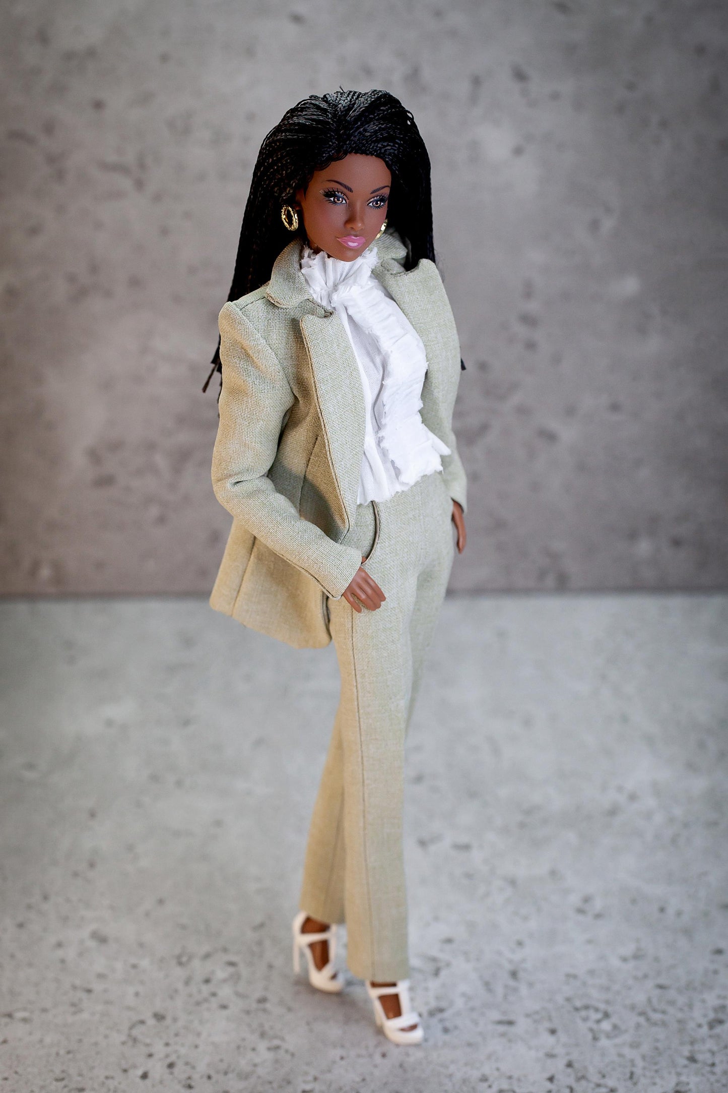 PDF Digital Pattern vest + pants trousers suit for BBMTM fashion dolls. VIDEO tutorial.