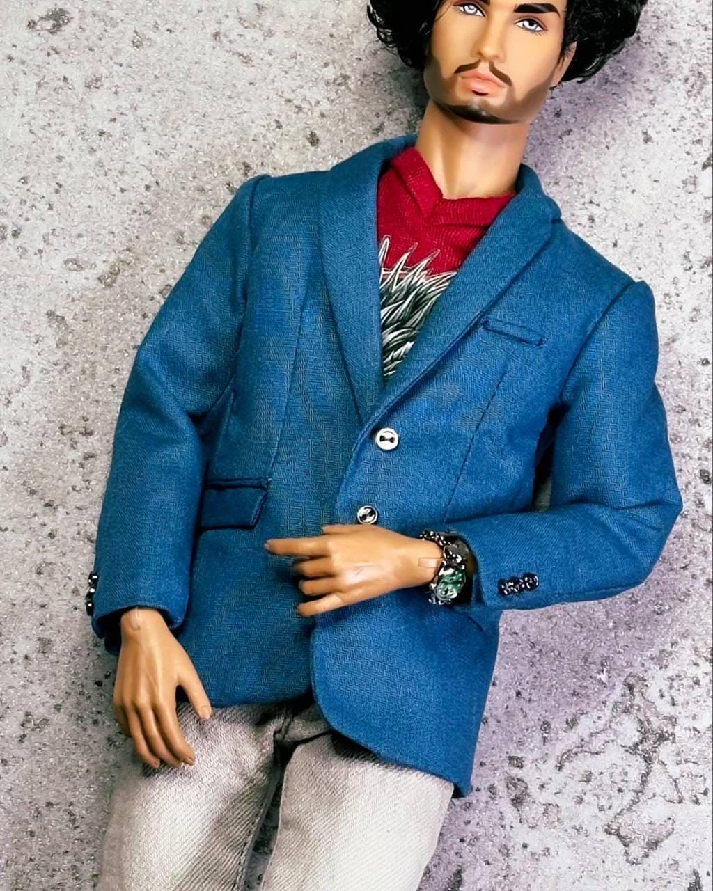 Slim fit jacket blazer for Integrity toys Fashion royalty FR HOMME MONARCHS doll outfit.