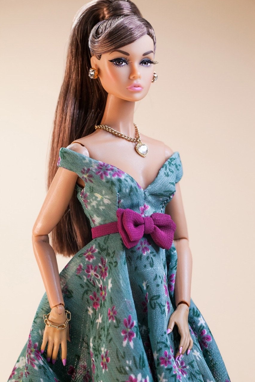 Long dress with slit for Integrity Toys 12 inch fashion dolls.