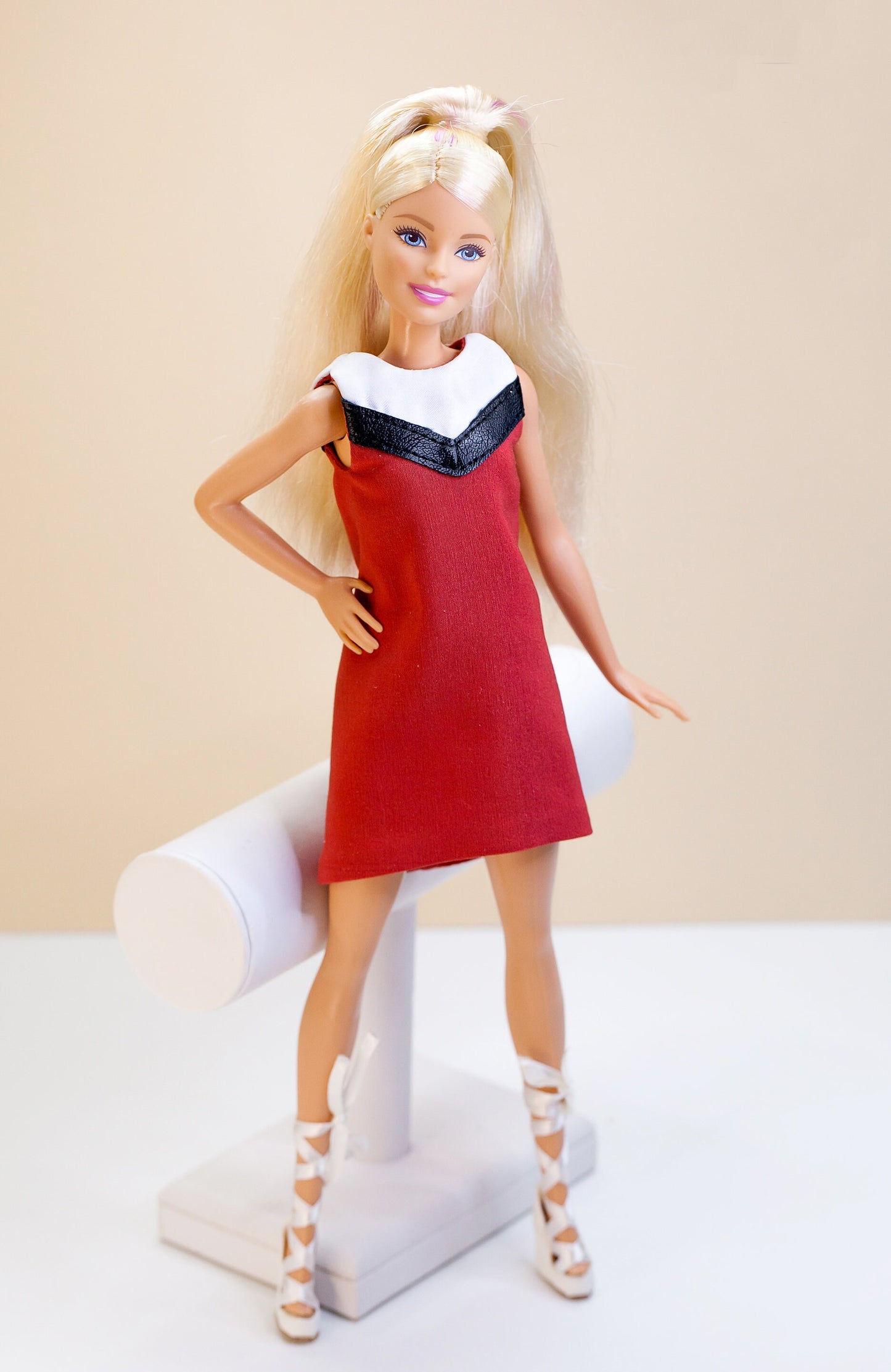 PDF Digital Pattern retro dress for BB Fashion Royalty Nu Face Poppy Parker Tulabelle dolls.