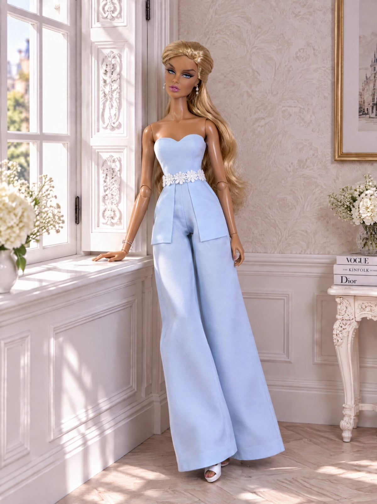 Eleganter Overall Jump suit  für Fashion Royalty Nu Face Xian BB MTM dolls