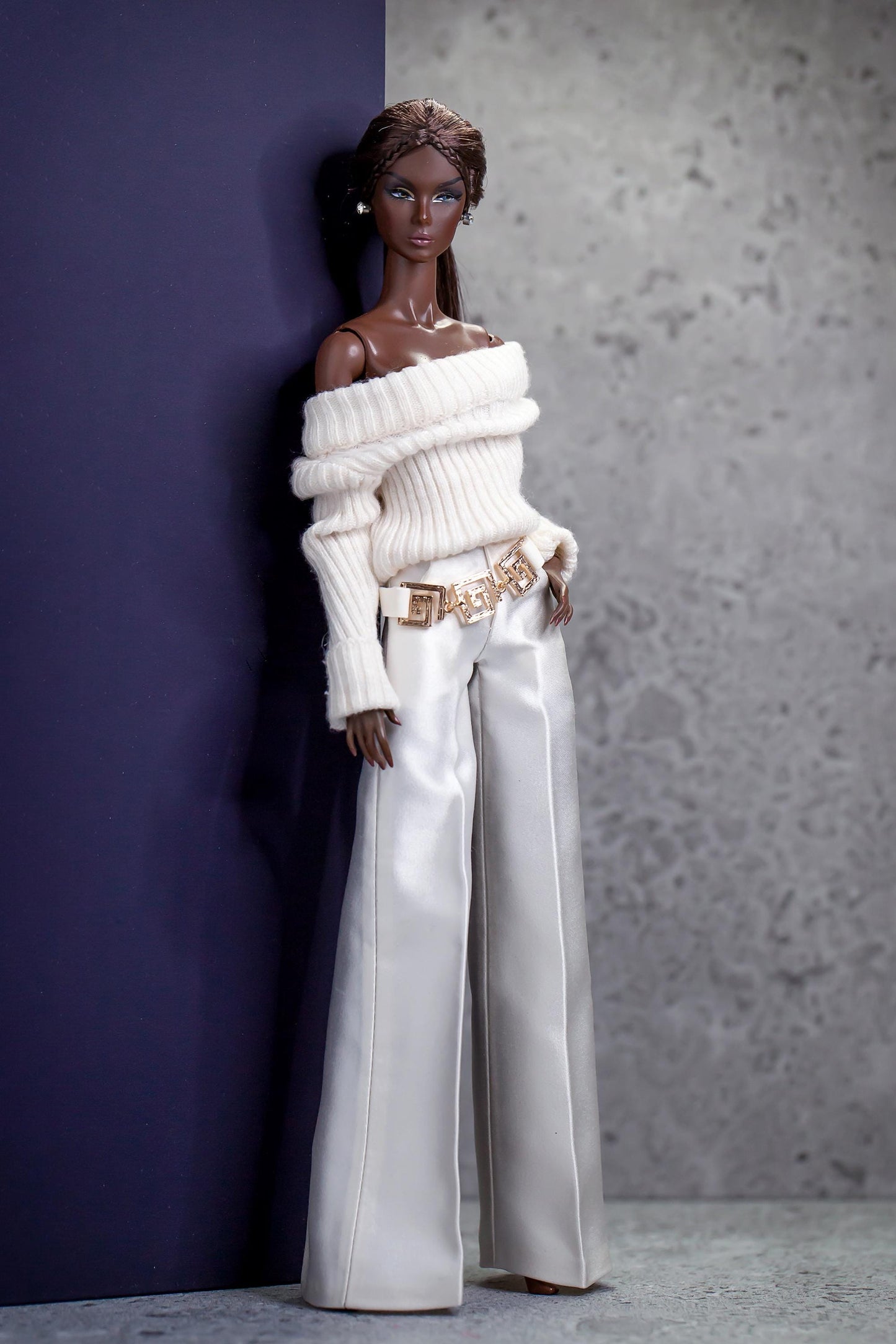 PDF Digital Pattern boat neck sweater for BB &amp; Integrity toys 1:6 dolls. VIDEO tutorial