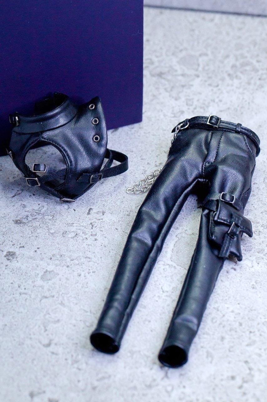 Leather Gothic Punk Outfit for FR Homme Integrity Toys Male Fashion Royalty Doll