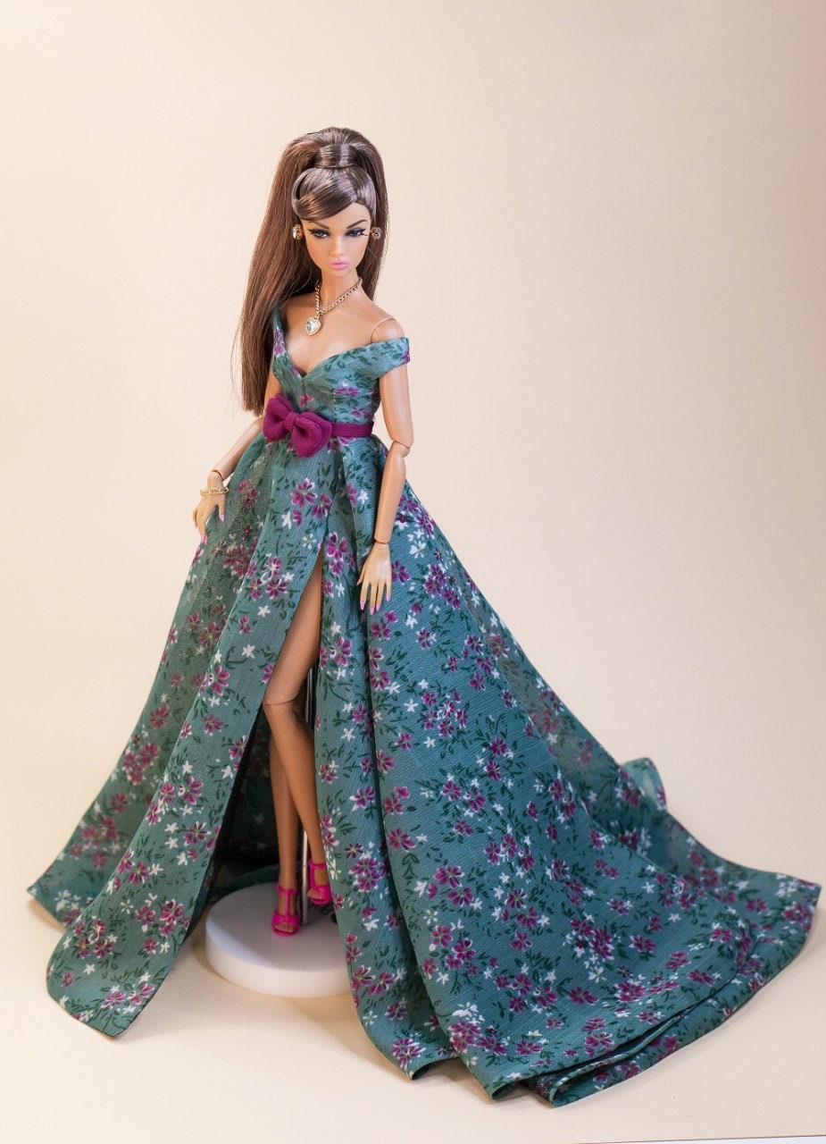 Long dress with slit for Integrity Toys 12 inch fashion dolls.