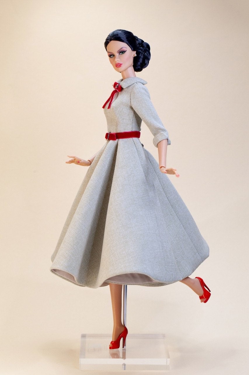 Retro dress for Integrity toys Fashion Royalty Nu Face Poppy Parker dolls.
