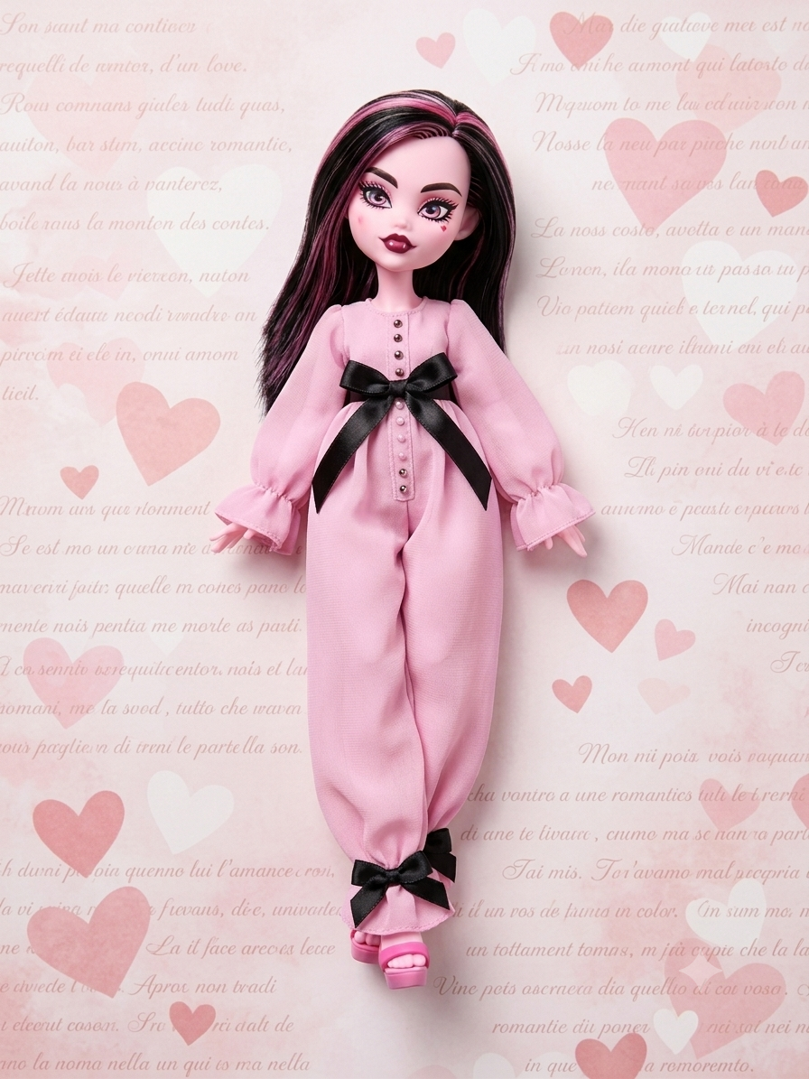 PDF Digital Pattern Jumpsuit overall for monster MH G1 + G3 dolls + Video Tutorial