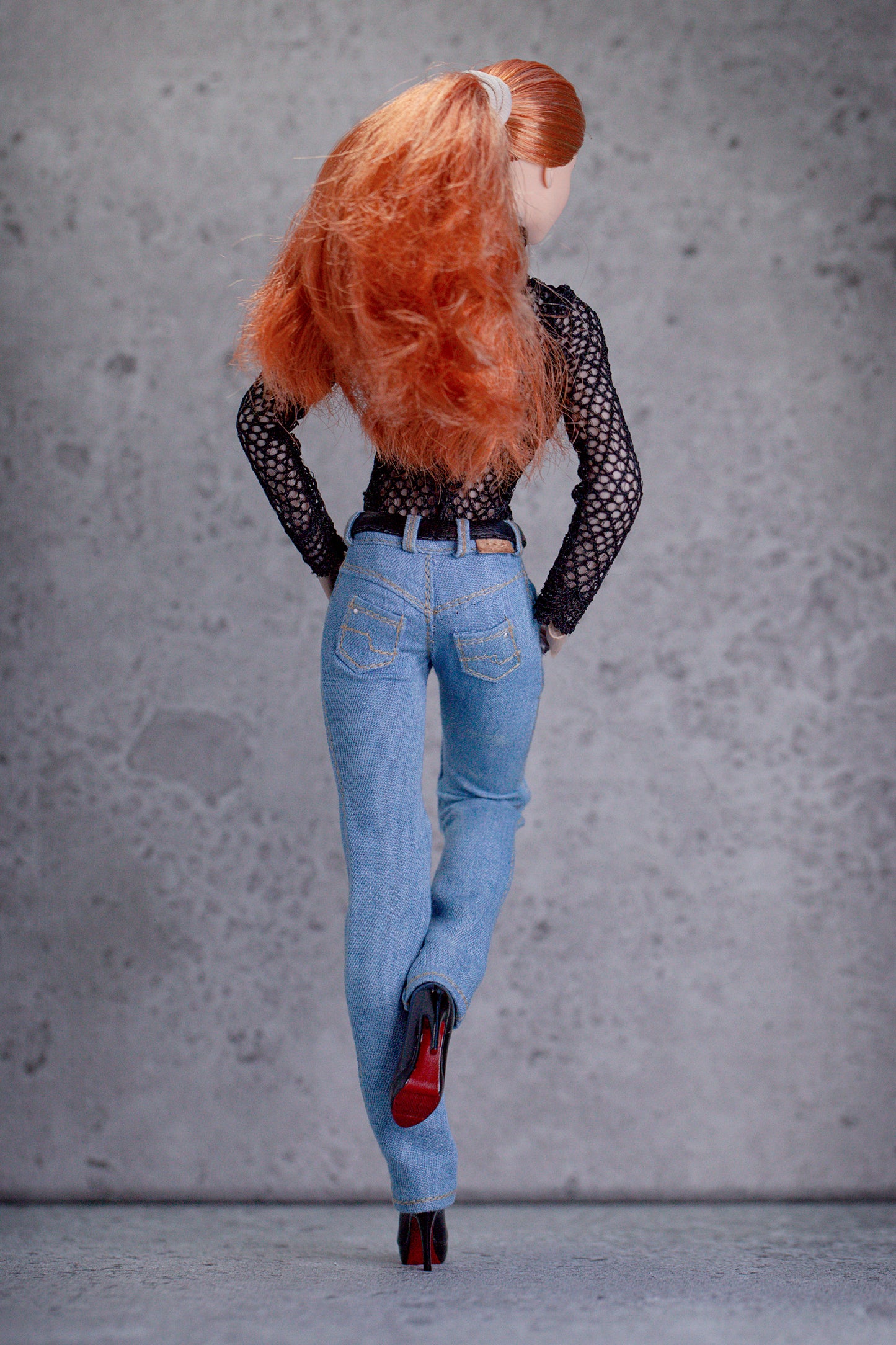 PDF Digital Pattern skinny jeans denim for Phicen/TBL S18A S19B S20A S21B - Action Figur. YouTube VIDEO tutorial.