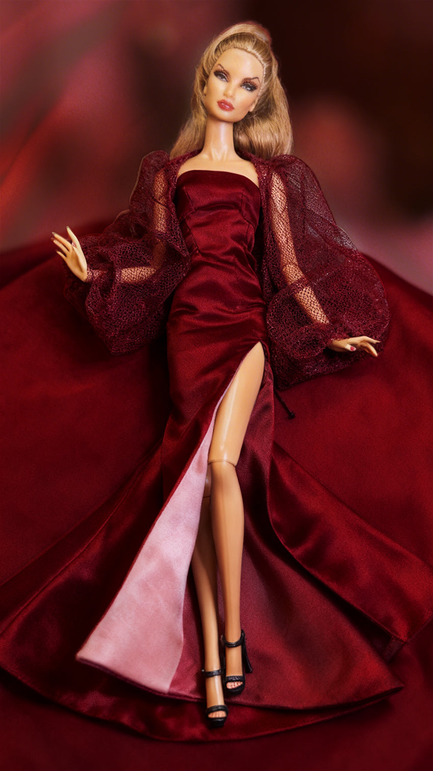 PDF Digital Pattern marshmallow corset dress for 1:6 dolls / Integrity toys/ BB dolls. VIDEO tutorial.