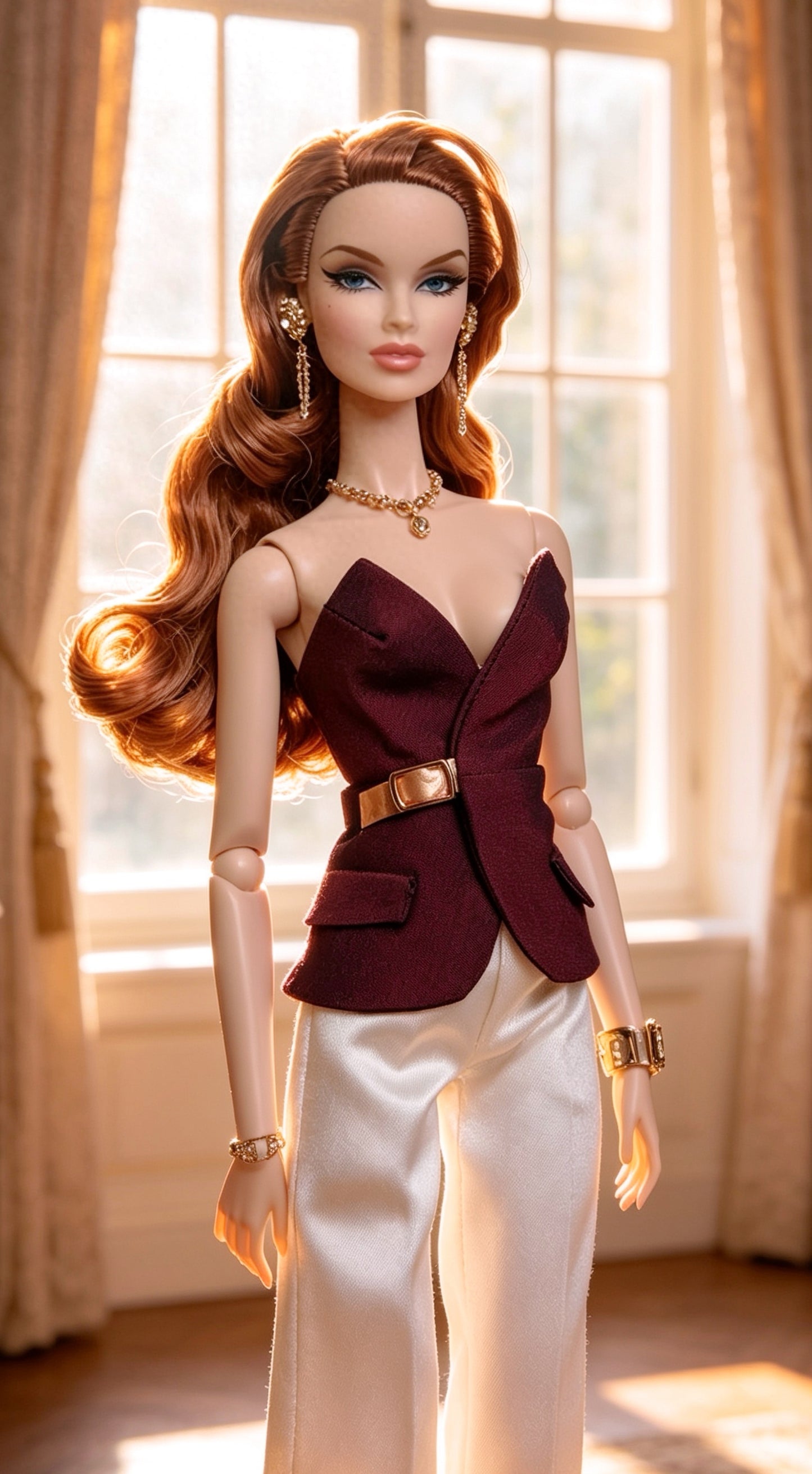 PDF Digital Pattern Wrap top  for Fashion Royalty, Nu Face, Poppy Parker, Integrity toys, BBMTM /Curvy dolls  + Video Tutorial