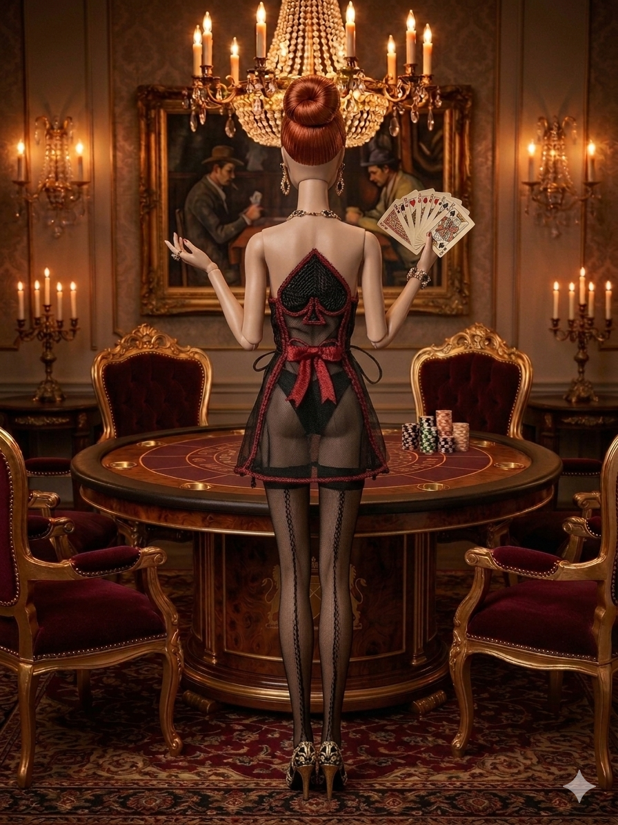 Digital Embroidery /embroidered Casino dresses for Integrity toys and BB MTM dolls  + Video Tutorial