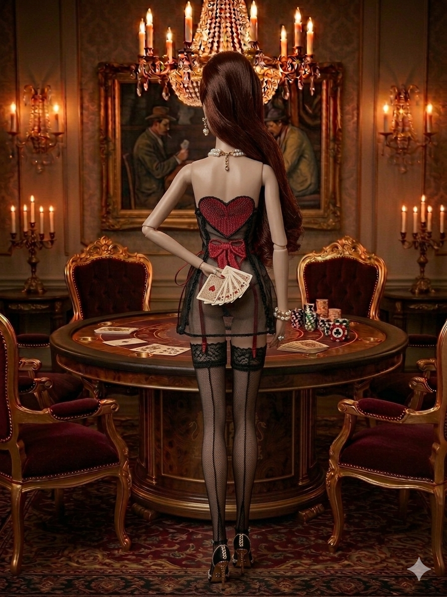 Digital Embroidery /embroidered Casino dresses for Integrity toys and BB MTM dolls  + Video Tutorial