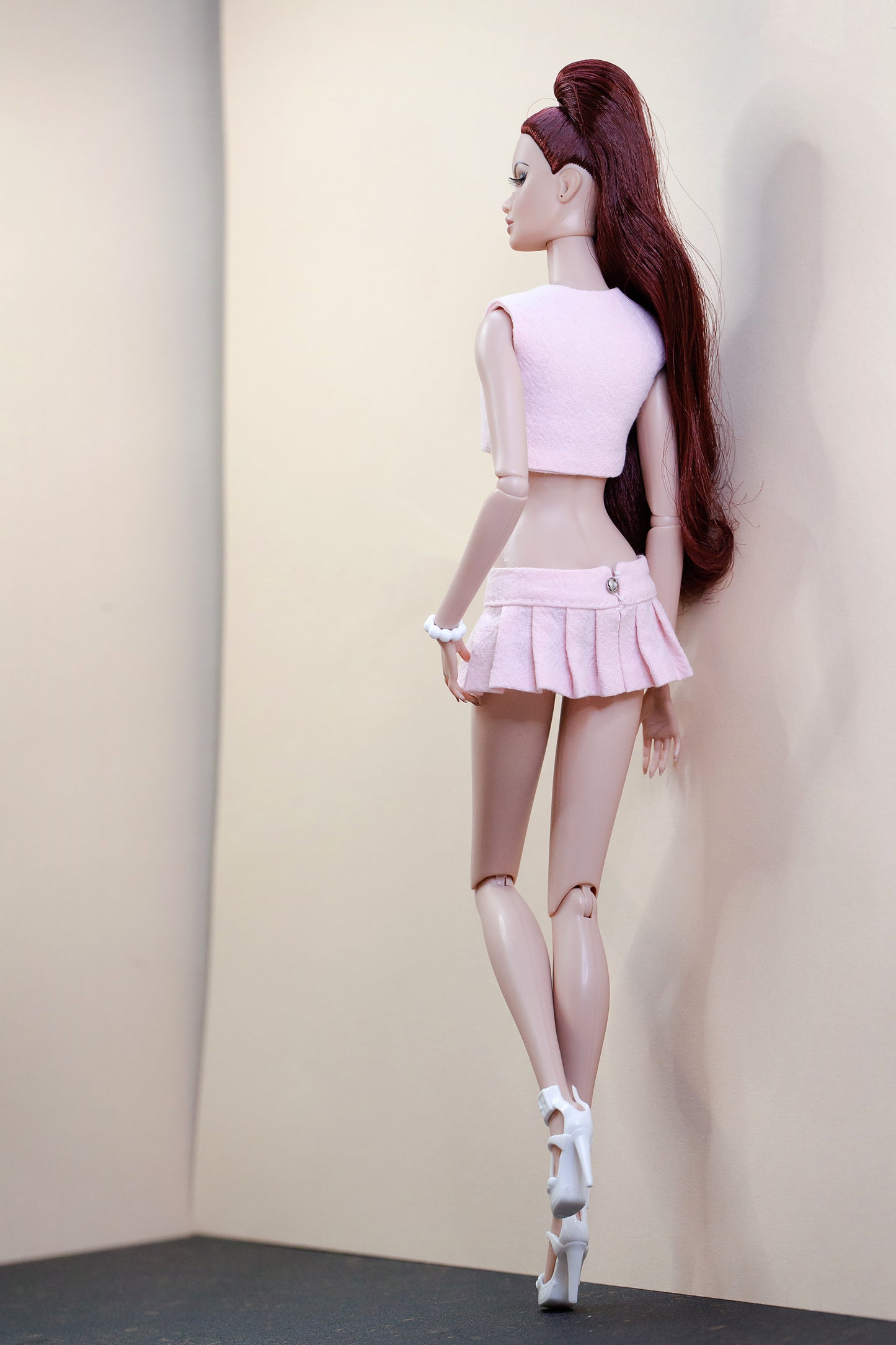 PDF Digital Pattern pleated skirt and top for Fashion Royalty, Nu Face, Poppy Parker, Integrity toys, BBMTM, BBSS dolls  + Video Tutorial