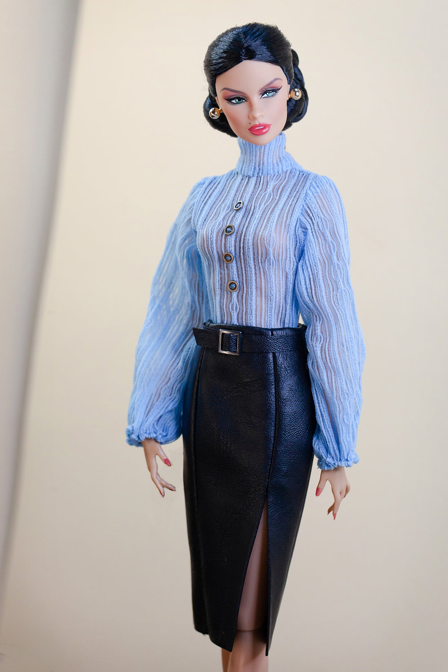 Body und Rock Leder Imitat für  Integrity Toys Poppy Parker Fashion Royalty Nu Face dolls
