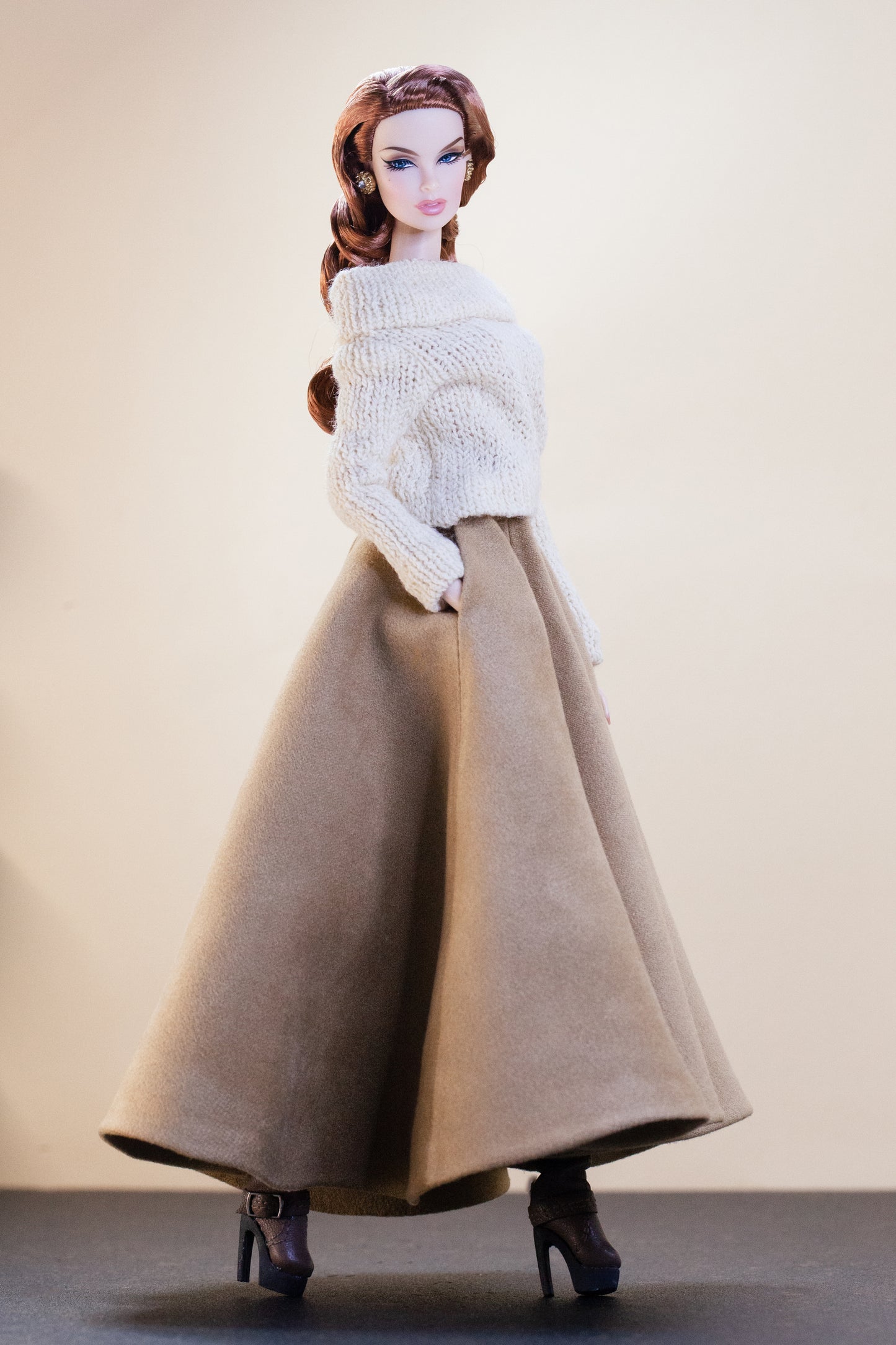 PDF Digital Pattern Melina flare skirt  Fashion Royalty, Nu Face, Poppy Parker, BBMTM dolls. + Video tutorial