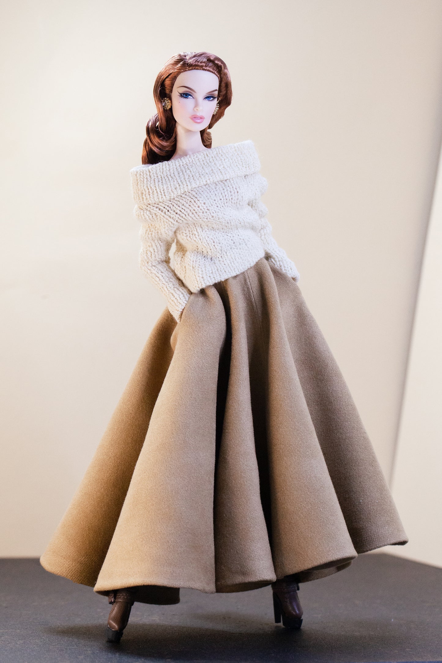 PDF Digital Pattern Melina flare skirt  Fashion Royalty, Nu Face, Poppy Parker, BBMTM dolls. + Video tutorial