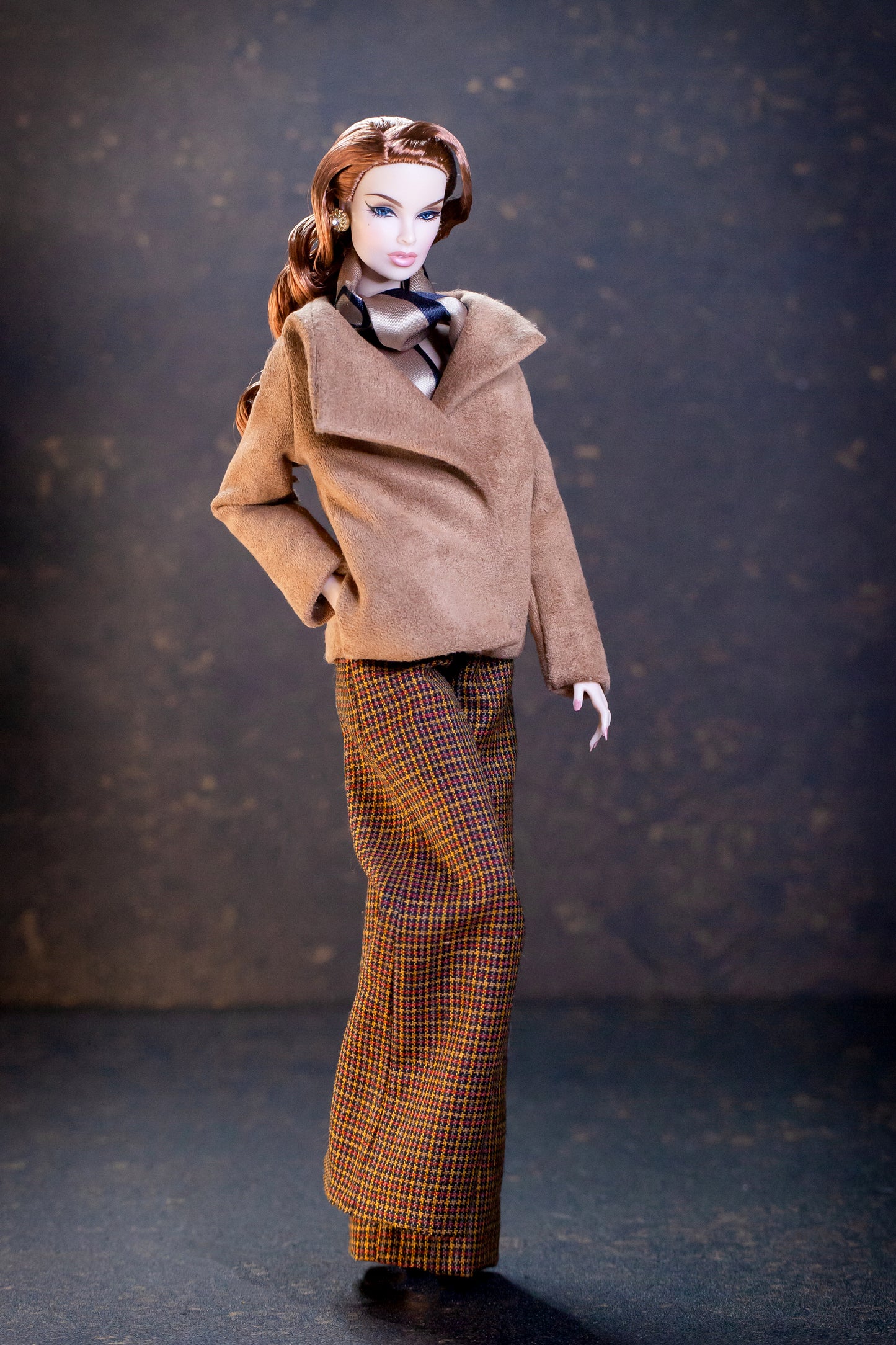 PDF Digital Pattern short coat for BB & Integrity toys 1:6 dolls. VIDEO tutorial instructions.