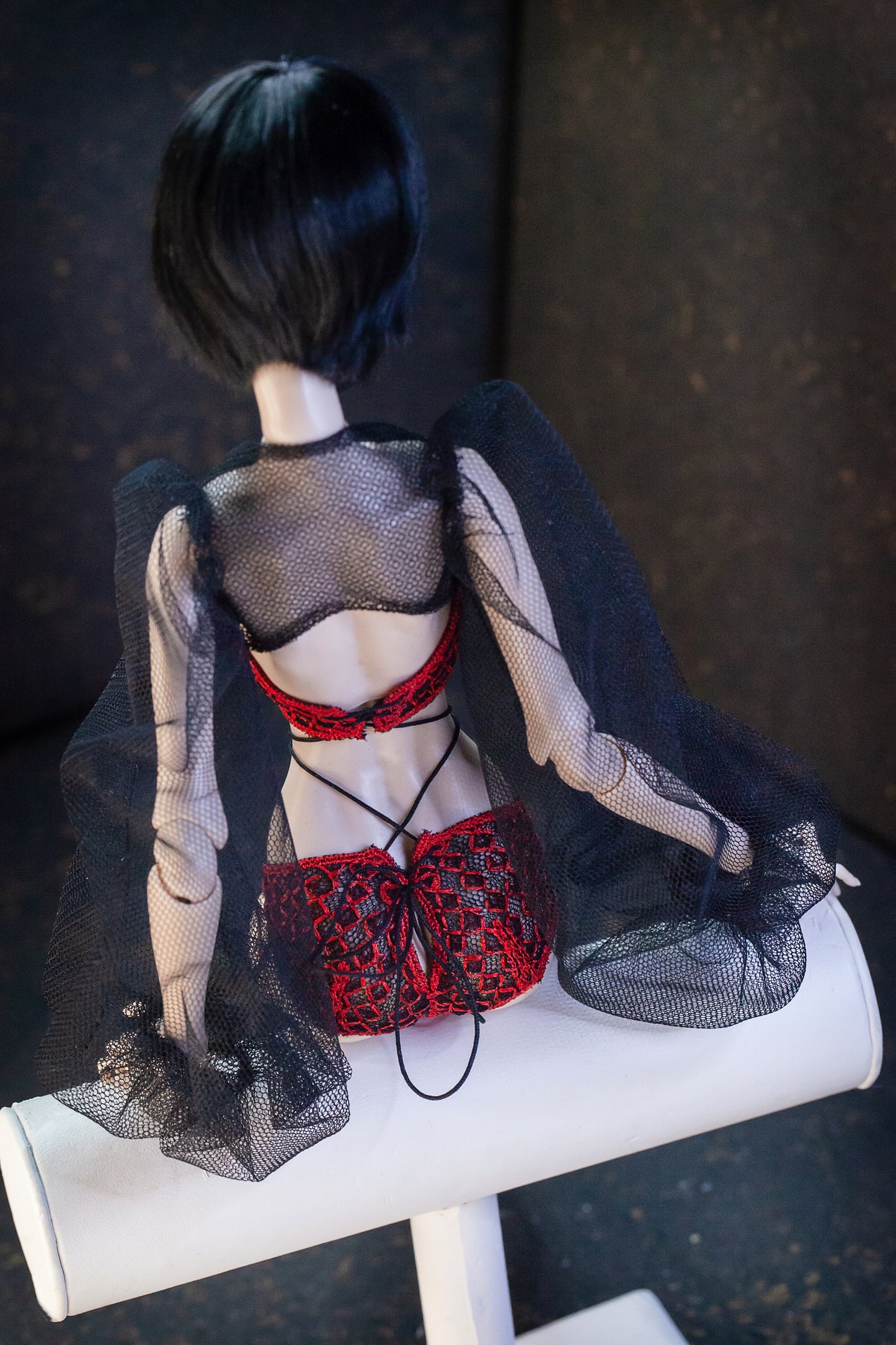 PDF Digital Pattern Airy bolero with ballon sleeves for Popovy sisters,  1/4  BJD  and 1/6 fashion dolls, Integrity toys  + Video Tutorial