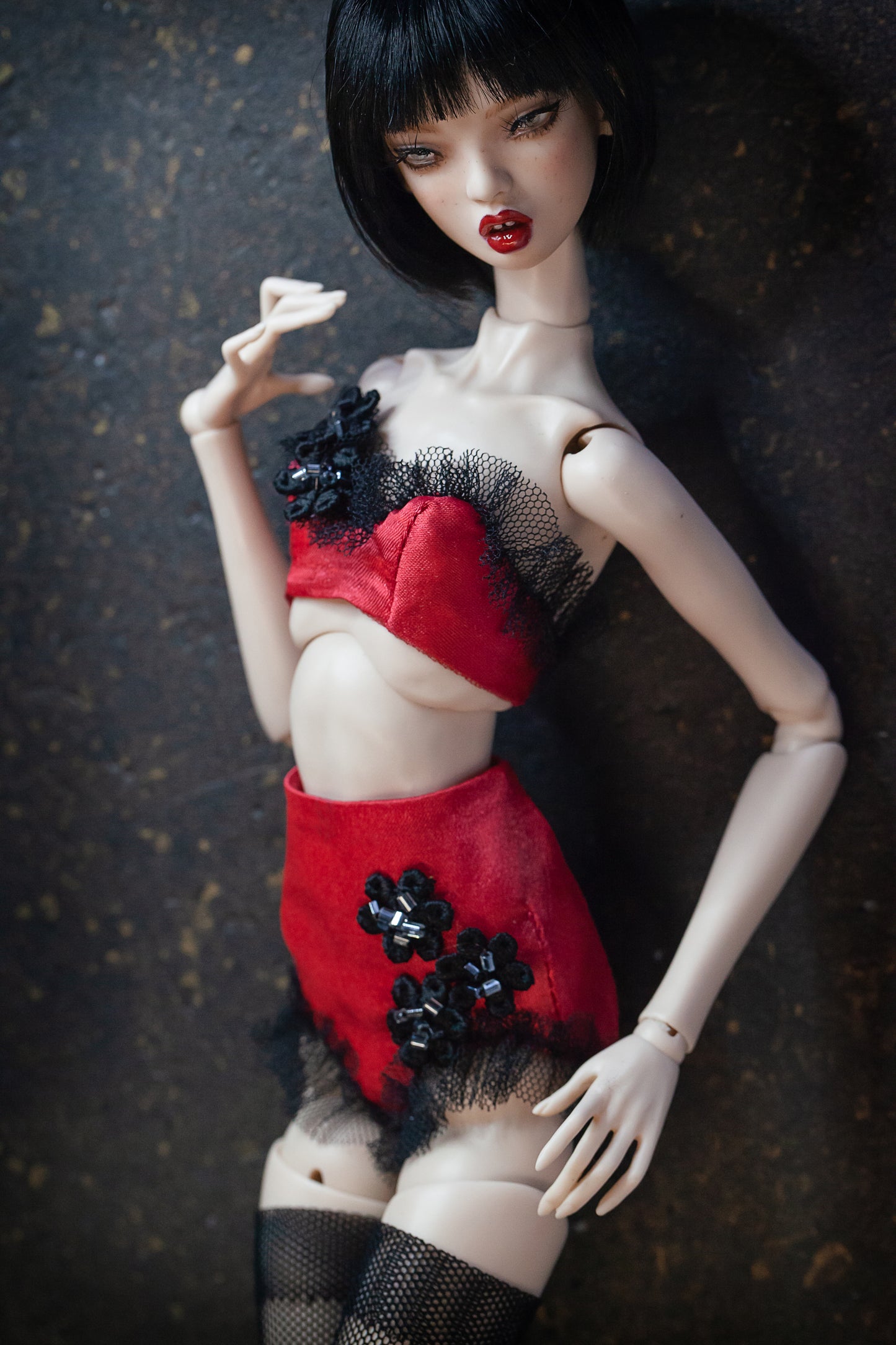 PDF Digital Pattern Lingerie bra + pantie  for Popovy sisters,  1/4  BJD  fashion dolls + Video Tutorial