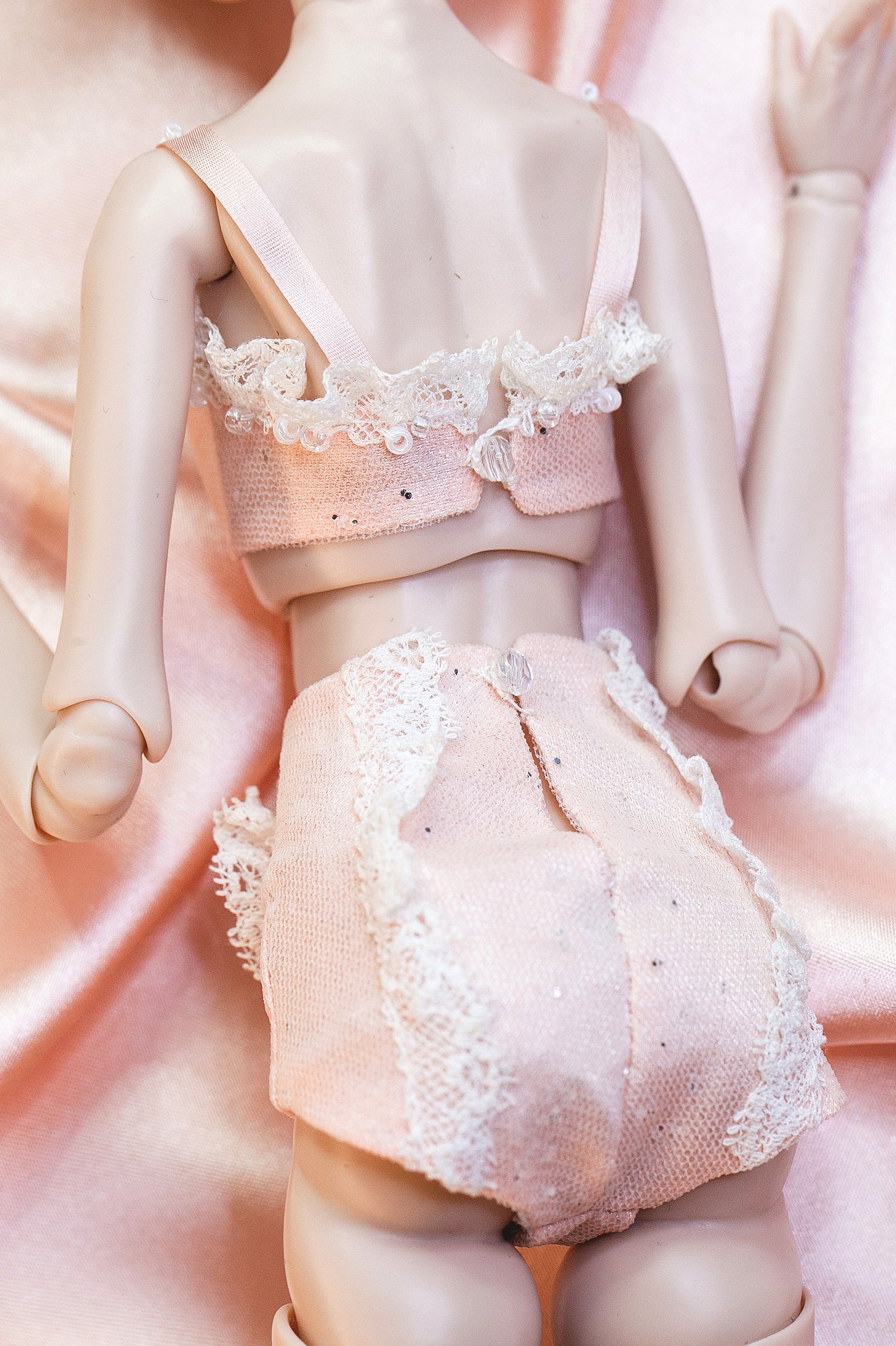 PDF Digital Pattern Lingerie bra + pantie  for Popovy sisters,  1/4  BJD  fashion dolls + Video Tutorial