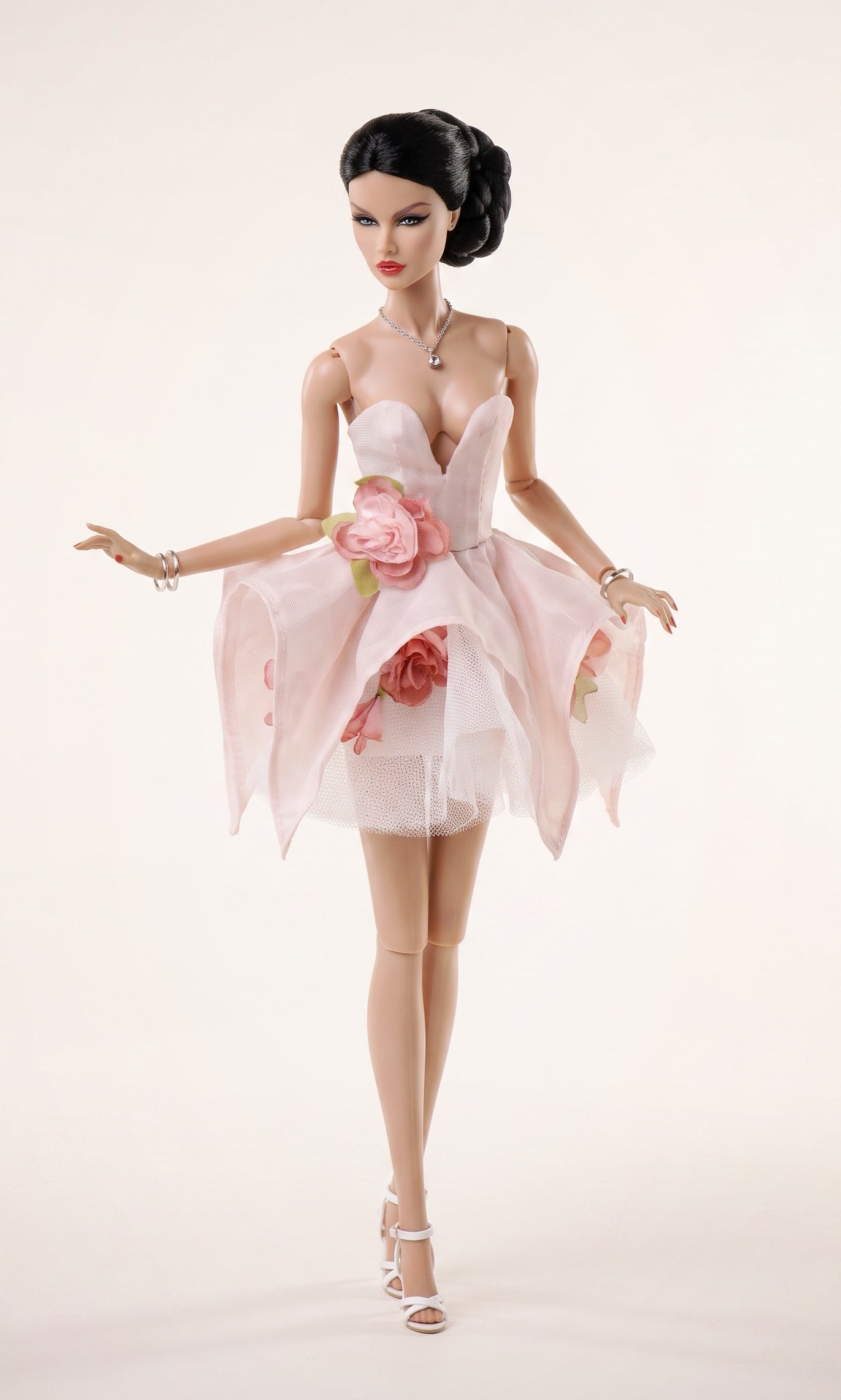 PDF Digital Pattern la fleur dress for Integrity toys Fashion Royalty Nu Face Poppy Parker  BBMTM Xian Xian dolls + Video Tutorial