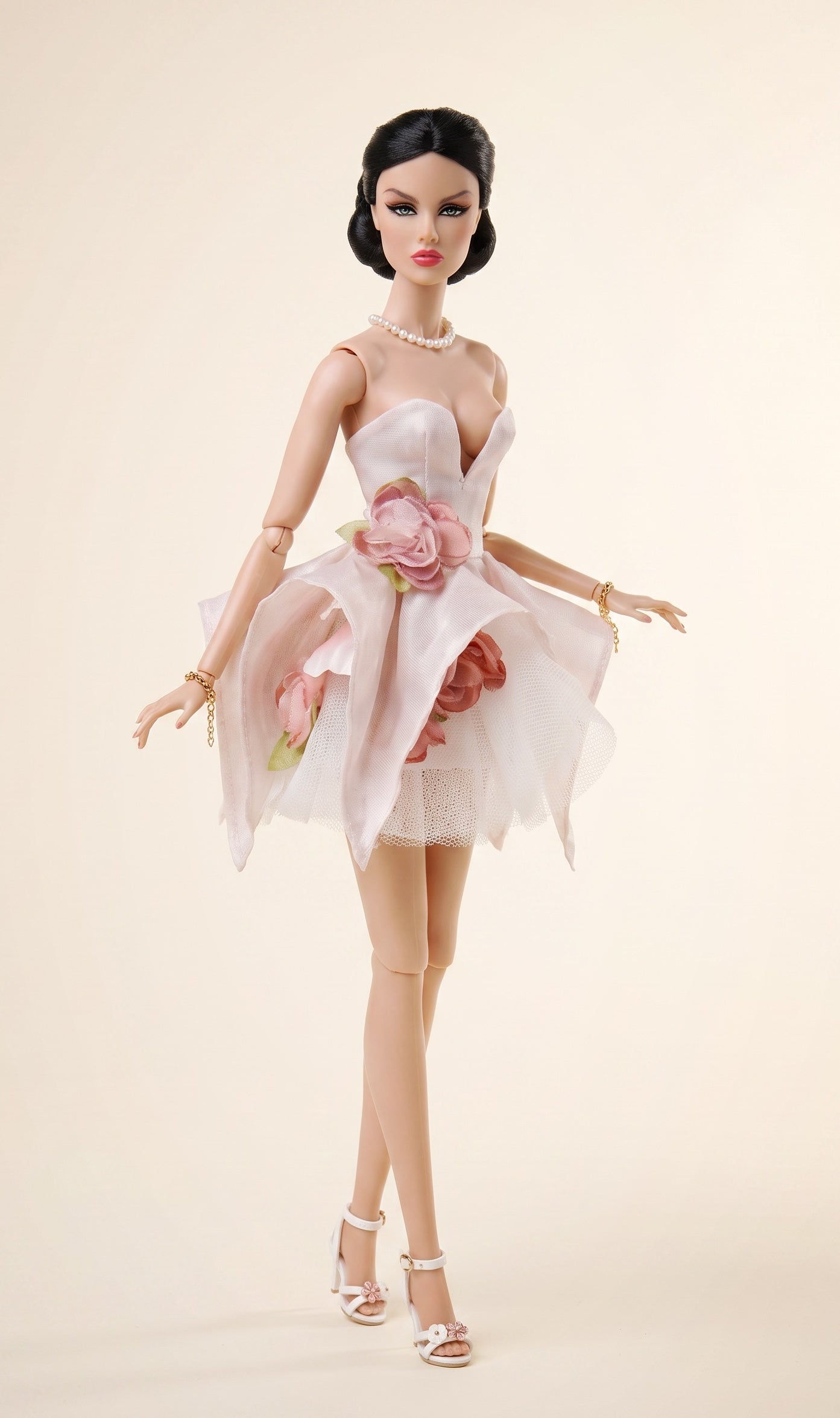 PDF Digital Pattern la fleur dress for Integrity toys Fashion Royalty Nu Face Poppy Parker  BBMTM Xian Xian dolls + Video Tutorial