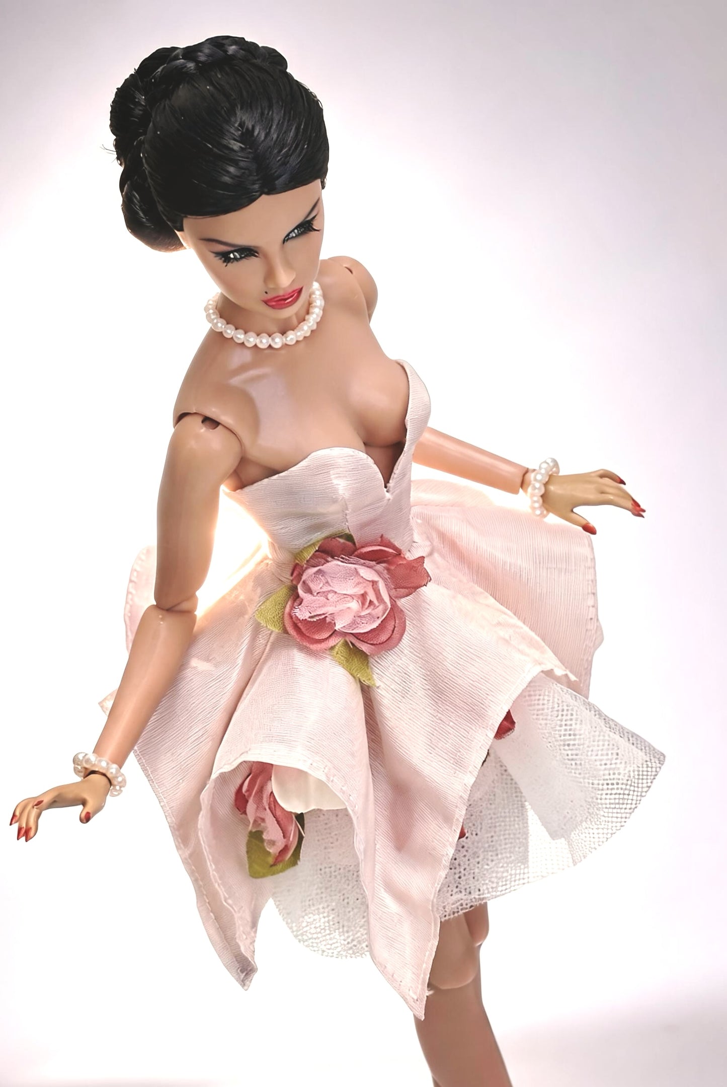 PDF Digital Pattern la fleur dress for Integrity toys Fashion Royalty Nu Face Poppy Parker  BBMTM Xian Xian dolls + Video Tutorial