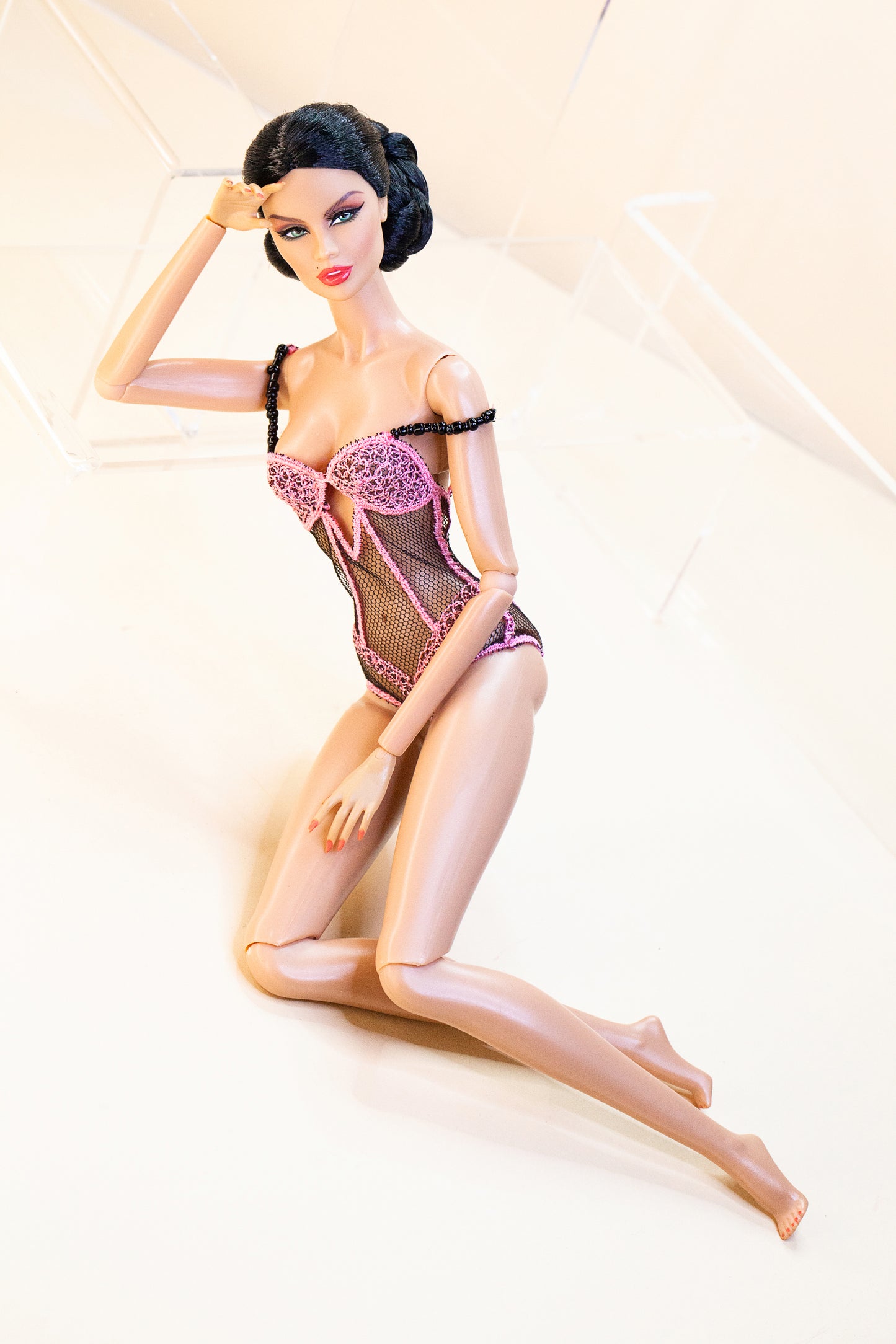Edle Dessous für Fashion Royalty & Nu Face Integrity toys Puppen. Body Lingerie Corsage