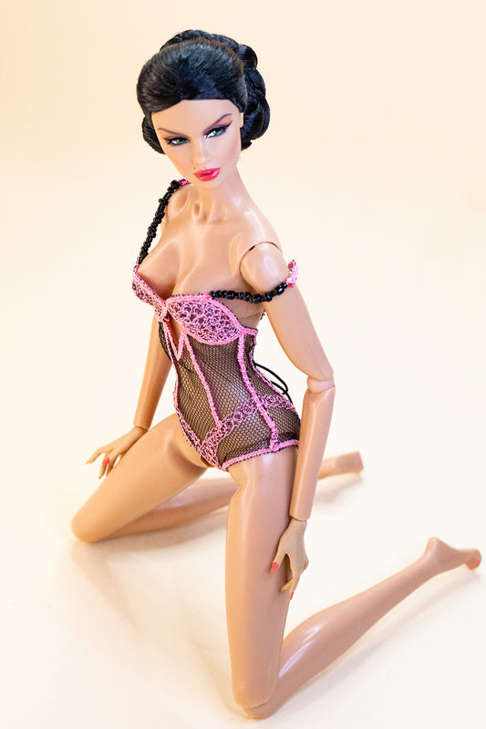 Edle Dessous für Fashion Royalty & Nu Face Integrity toys Puppen. Body Lingerie Corsage