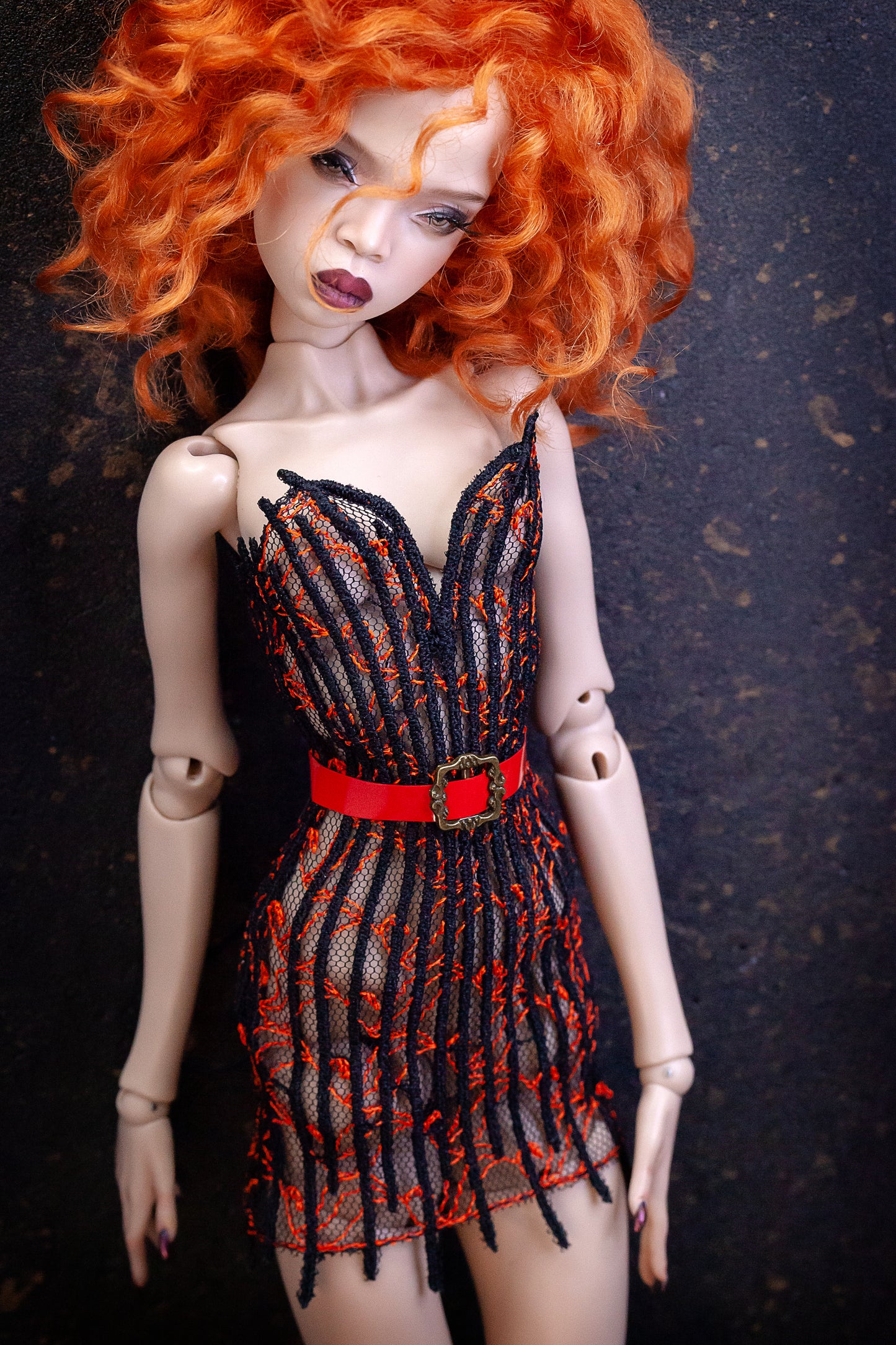 Digital Embroidery  – Embroidered Etui dress with butterfly / flowers for Popovy sisters dolls  Body Type II + IV   1/4 Dolls +Tutorial
