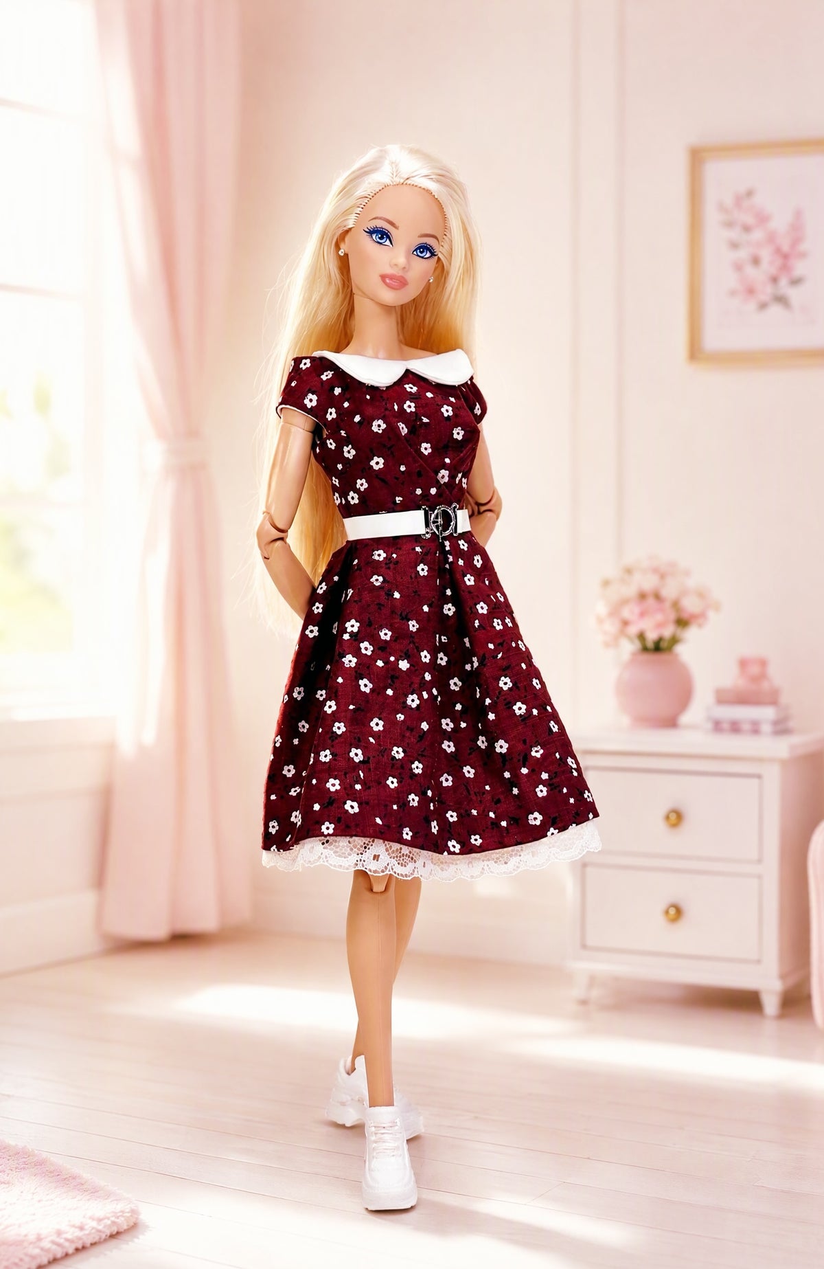 PDF Digital Pattern Romantic dress for BB doll + video tutorial