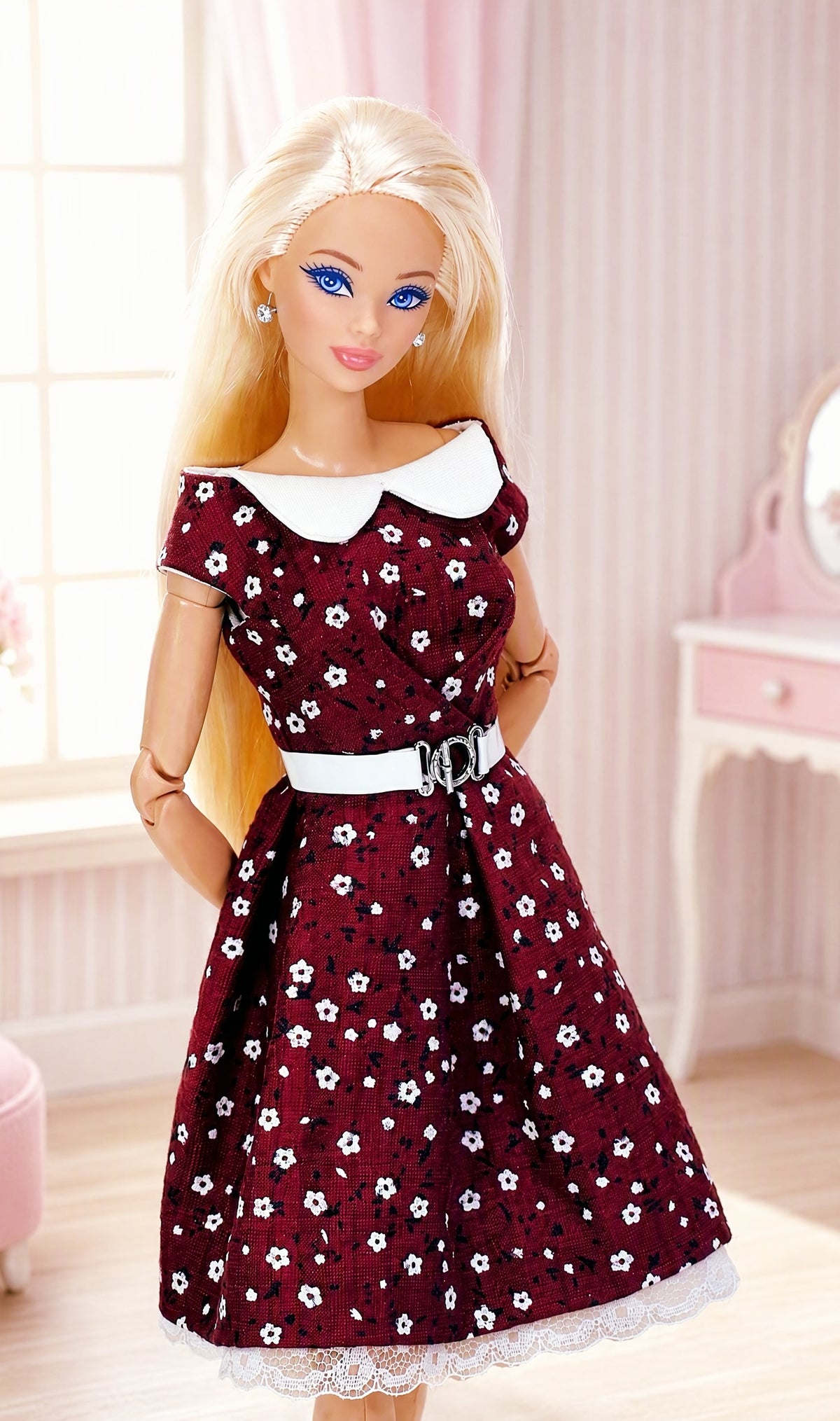 PDF Digital Pattern Romantic dress for BB doll + video tutorial