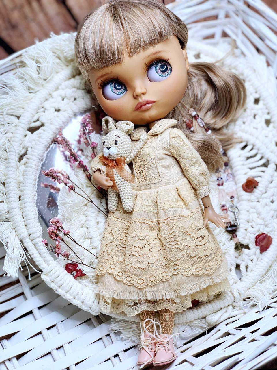 PDF Digital Pattern vintage dress for BB MTM, Curvy and Blythe dolls. + Sewing Tutorial