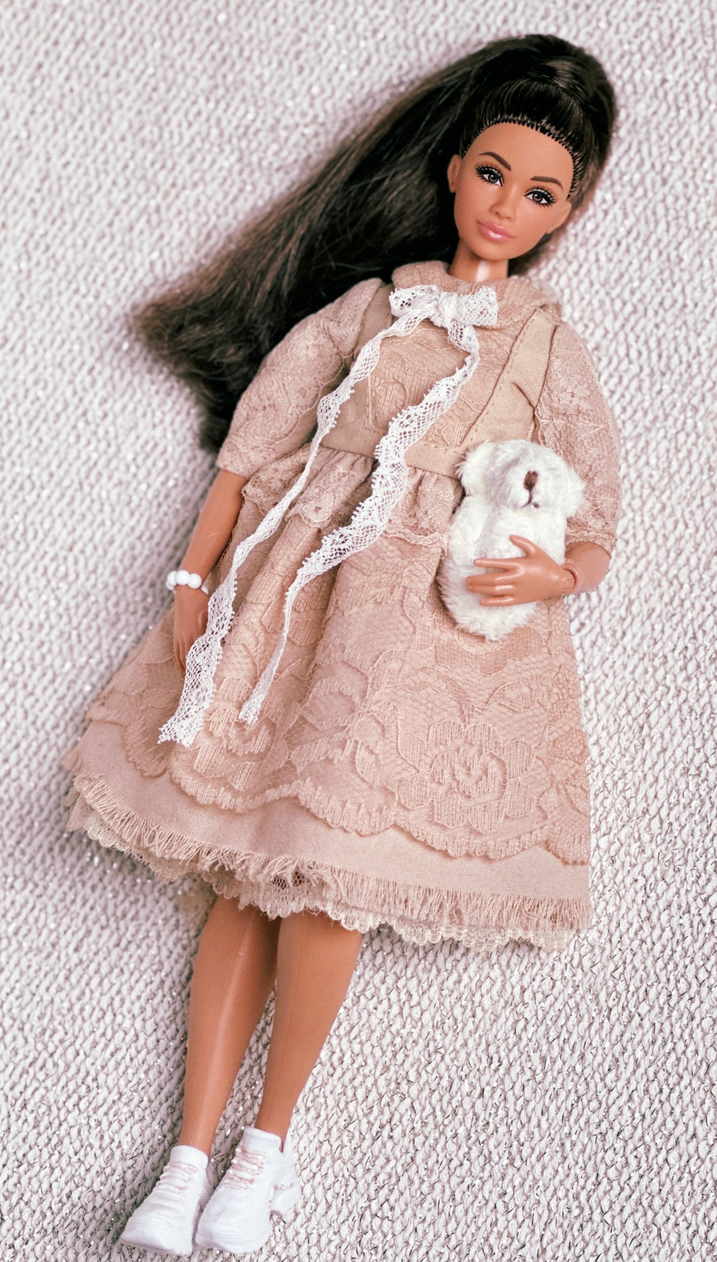 PDF Digital Pattern vintage dress for BB MTM, Curvy and Blythe dolls. + Sewing Tutorial