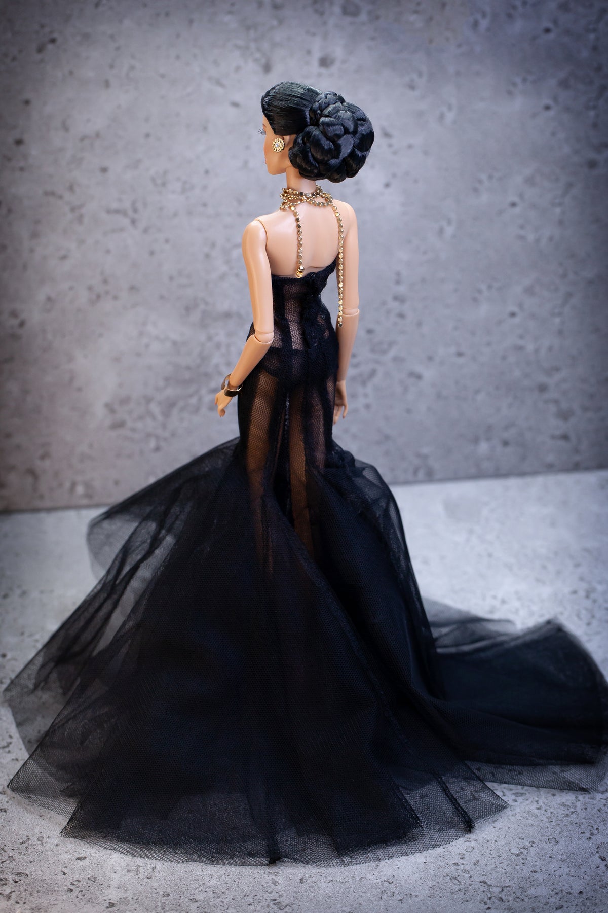 PDF Digital Pattern fishtail dress for Integity toys Fashion Royalty, Nu Face, Xian Xian dolls. VIDEO tutorial.