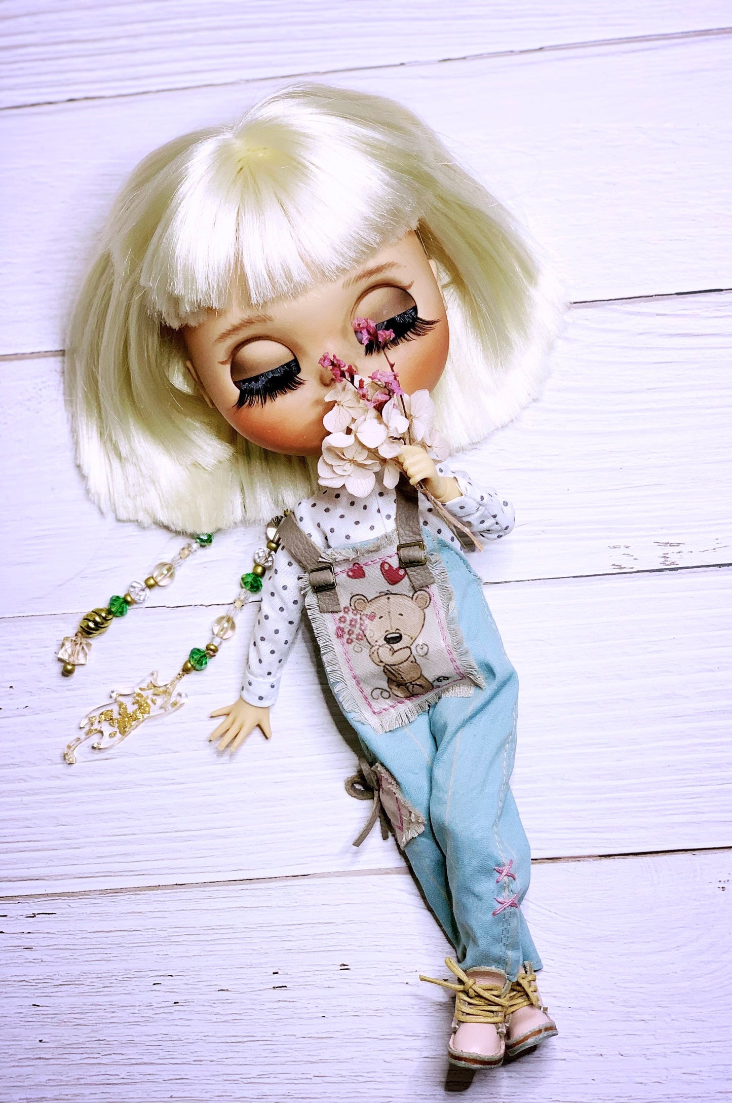 Blythe Outfit: Overalls and Shirt for Dolls. Clothes for 30 cm Dolls