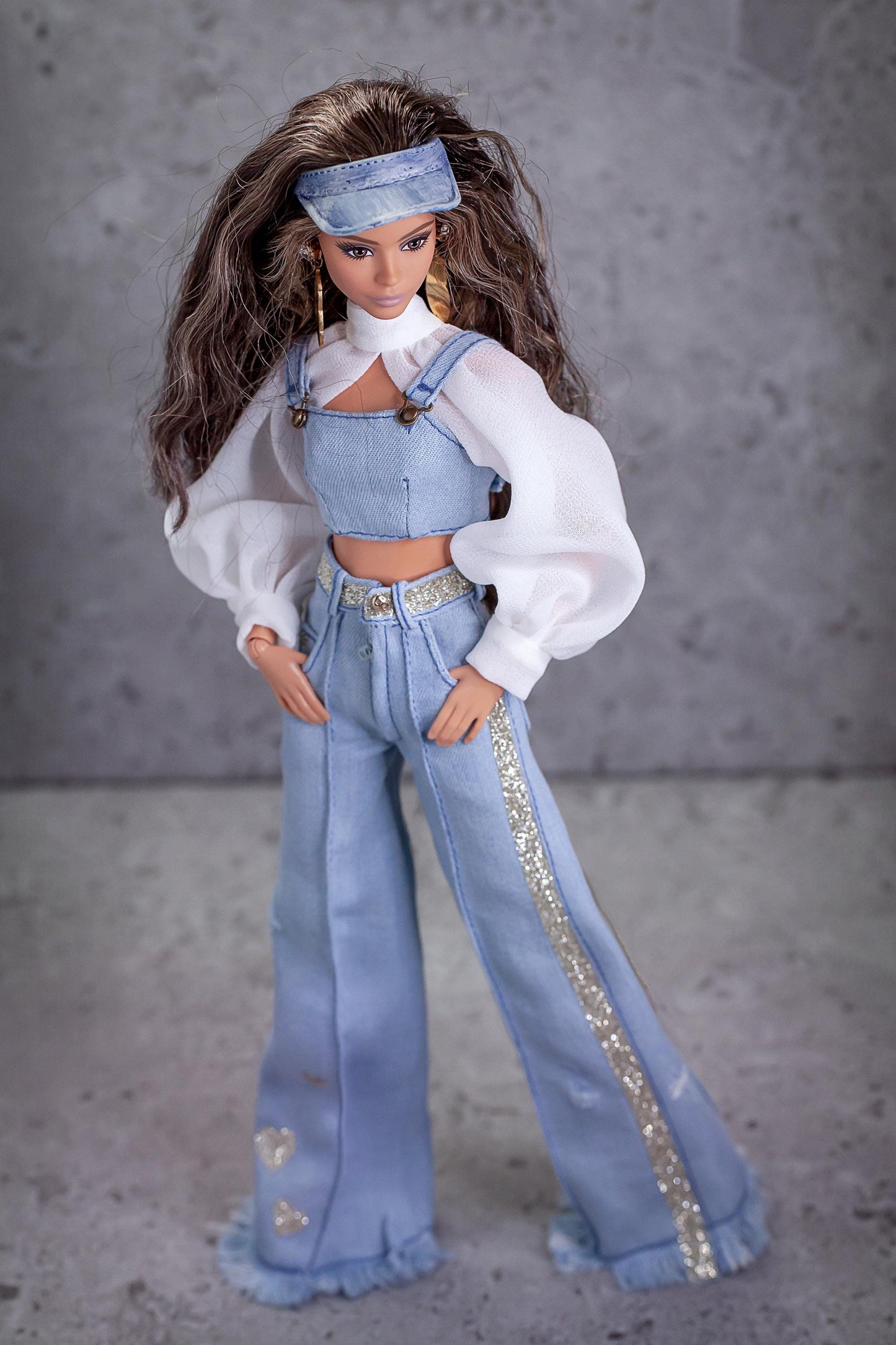 PDF Digital Pattern bolero blouse and bustier for BB &amp; Integrity toys dolls. + Video tutorial.