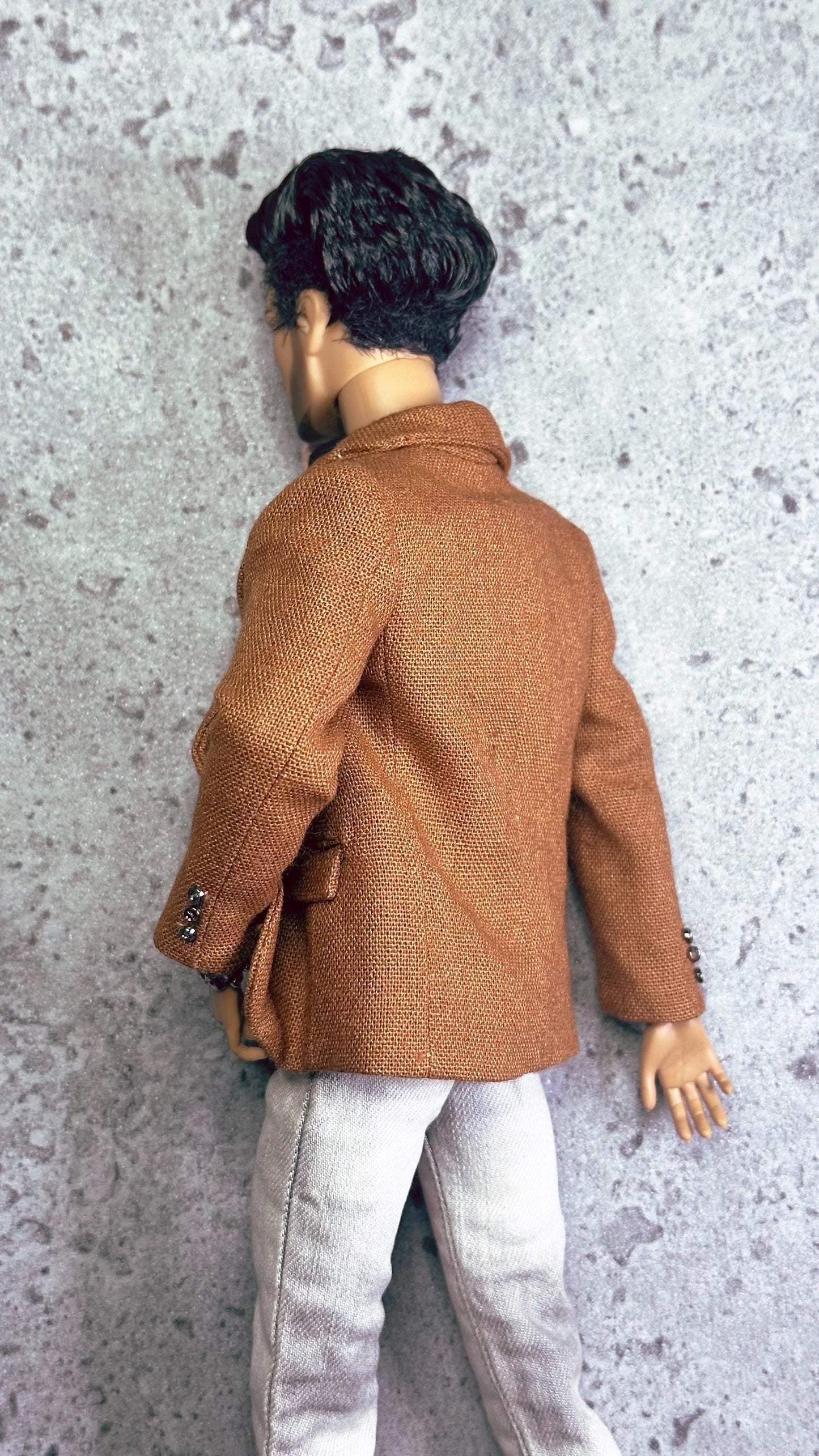 PDF Digital Pattern slim fit jacket coat for male FR HOMME Monarch doll Integrity toys. Video tutorial.