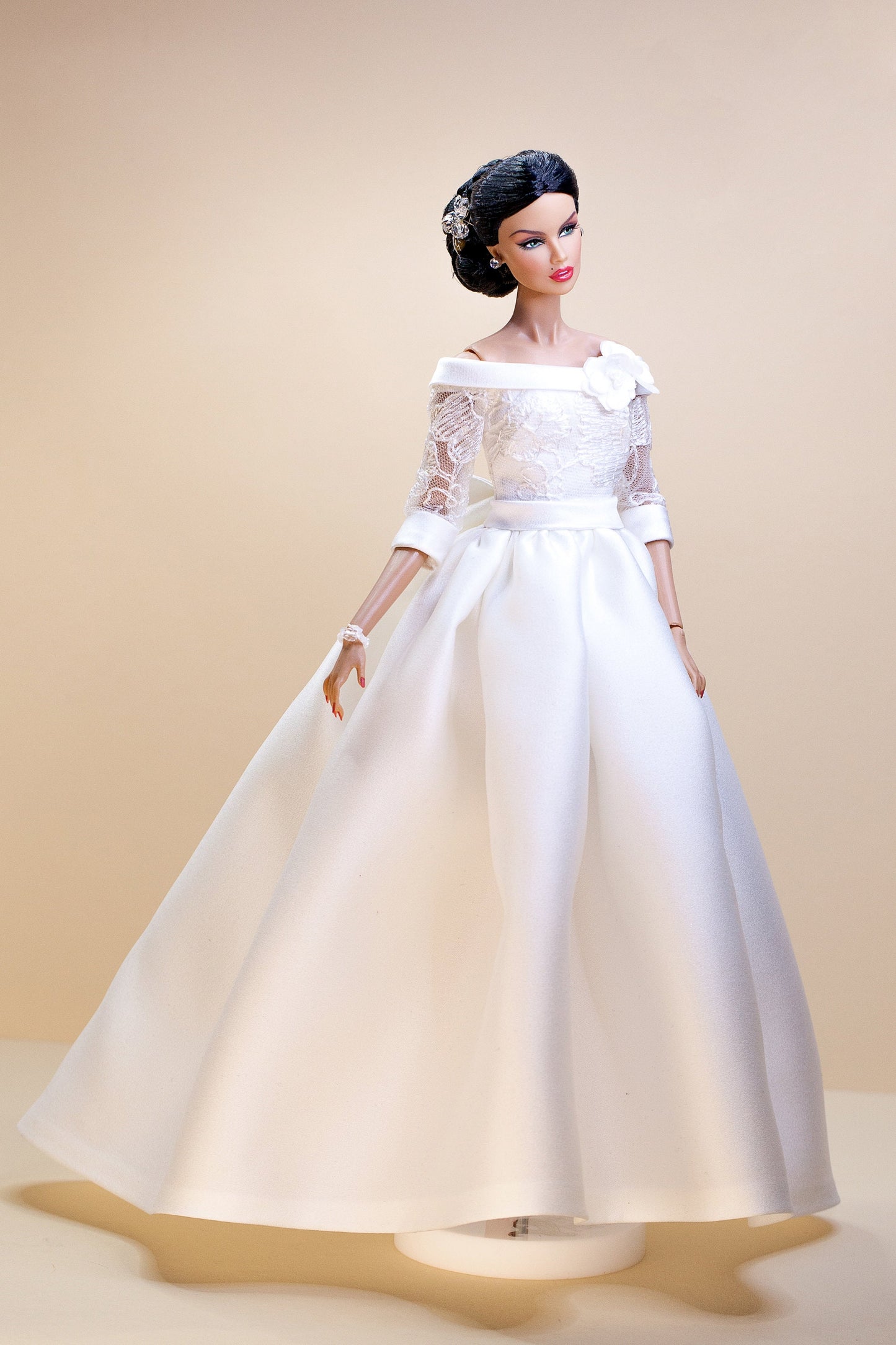 Wedding dress for Integrity toys Fashion Royalty Nu Face Poppy Parker 12 inch fashion dolls.