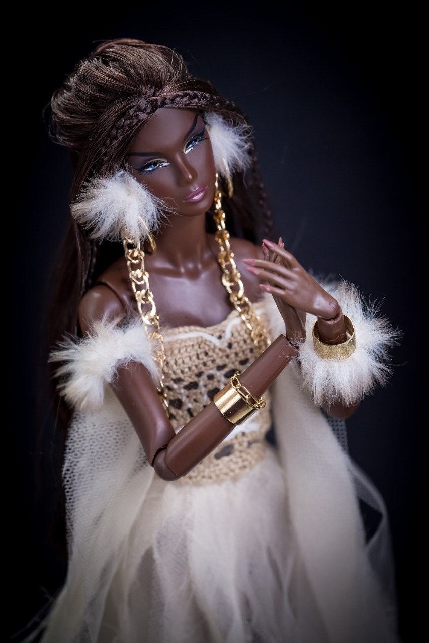 Earth Angel dress for Integrity toys Fashion Royalty Nu Face Poppy Parker dolls.