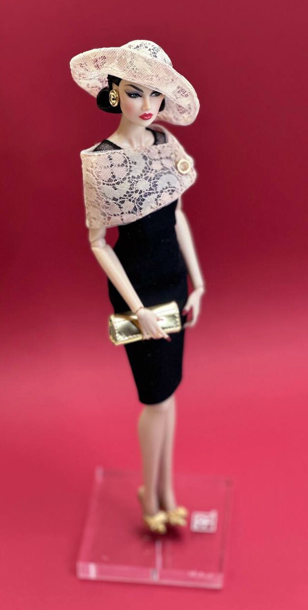 PDF Digital Pattern couture hat for BB &amp; Integrity toys dolls. VIDEO tutorial.