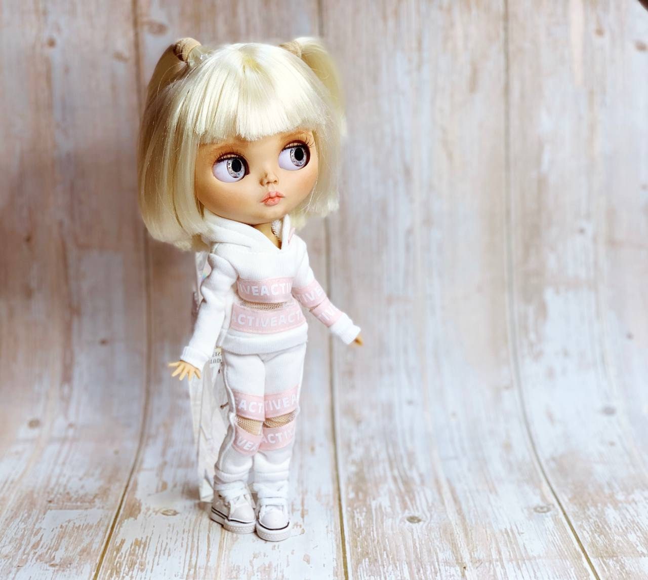 Blythe Outfit: Hooded Sweatshirt, Sweatpants, and Jogging Suit. Doll Clothes for 1/6 Dolls